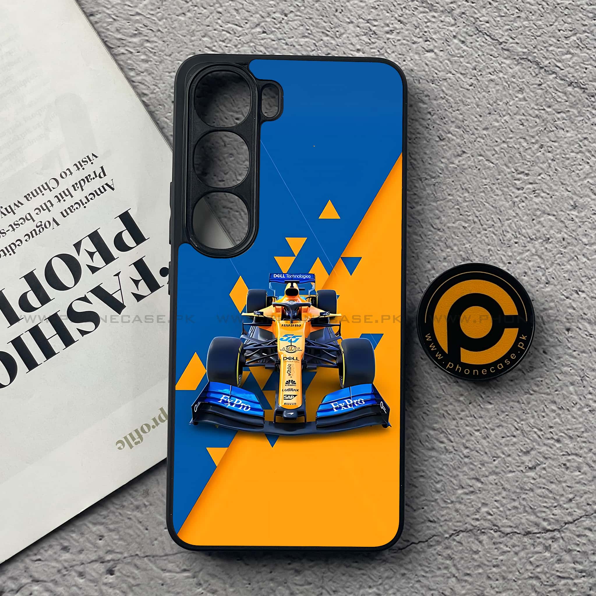 Vivo V40 Lite (IDN) - Formula 1 Design Series - Premium Metal Printed soft Bumper Shock Proof Case
