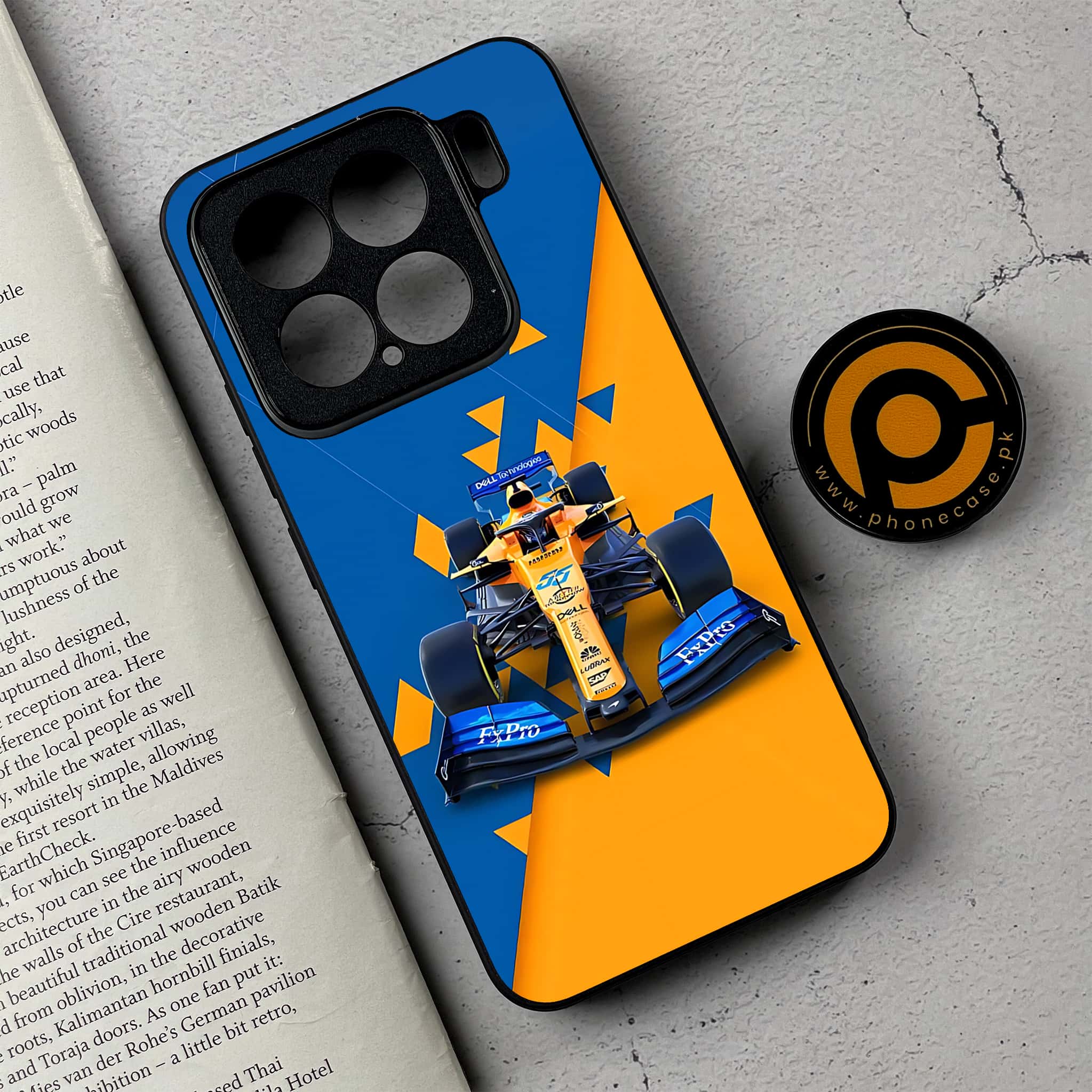 Xiaomi 15 - Formula 1 Design - Premium Metal Printed soft Bumper shock Proof Case