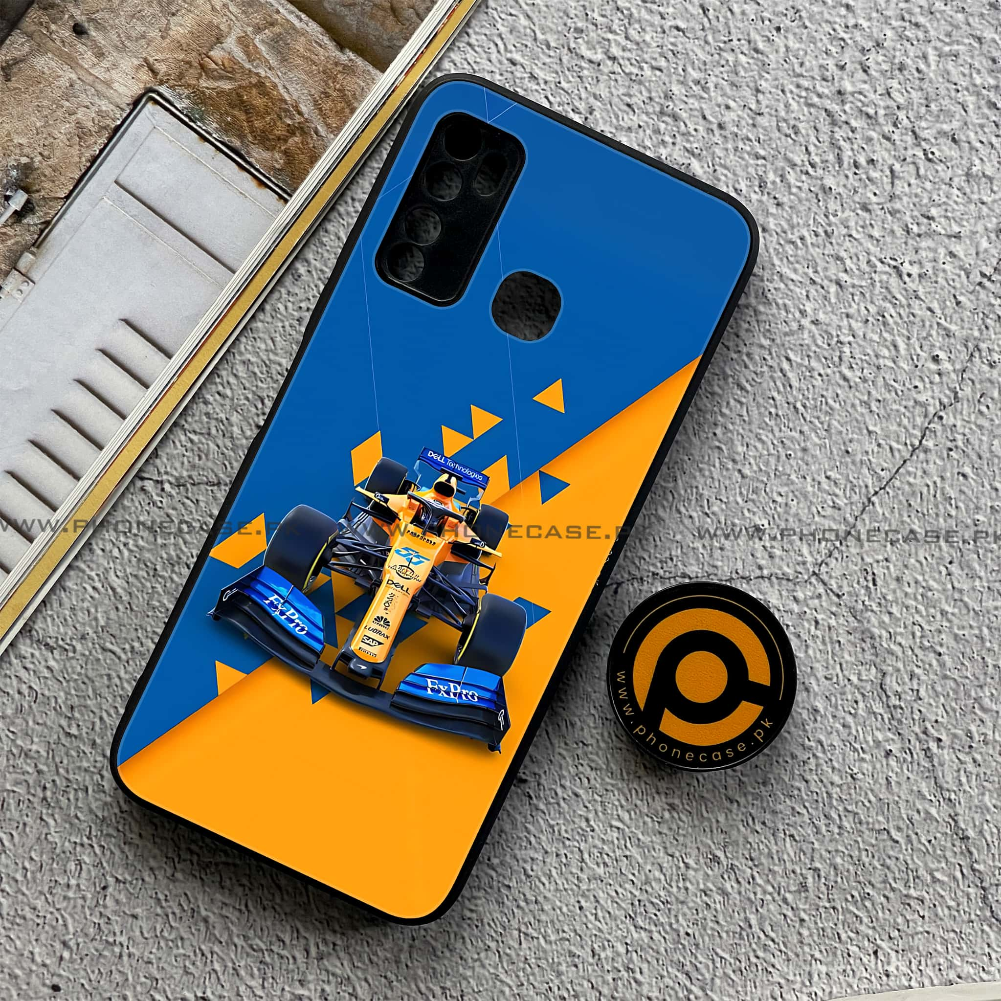 Infinix Note 7 Lite - Formula 1 Design - Premium Printed Metal soft Bumper shock Proof Case