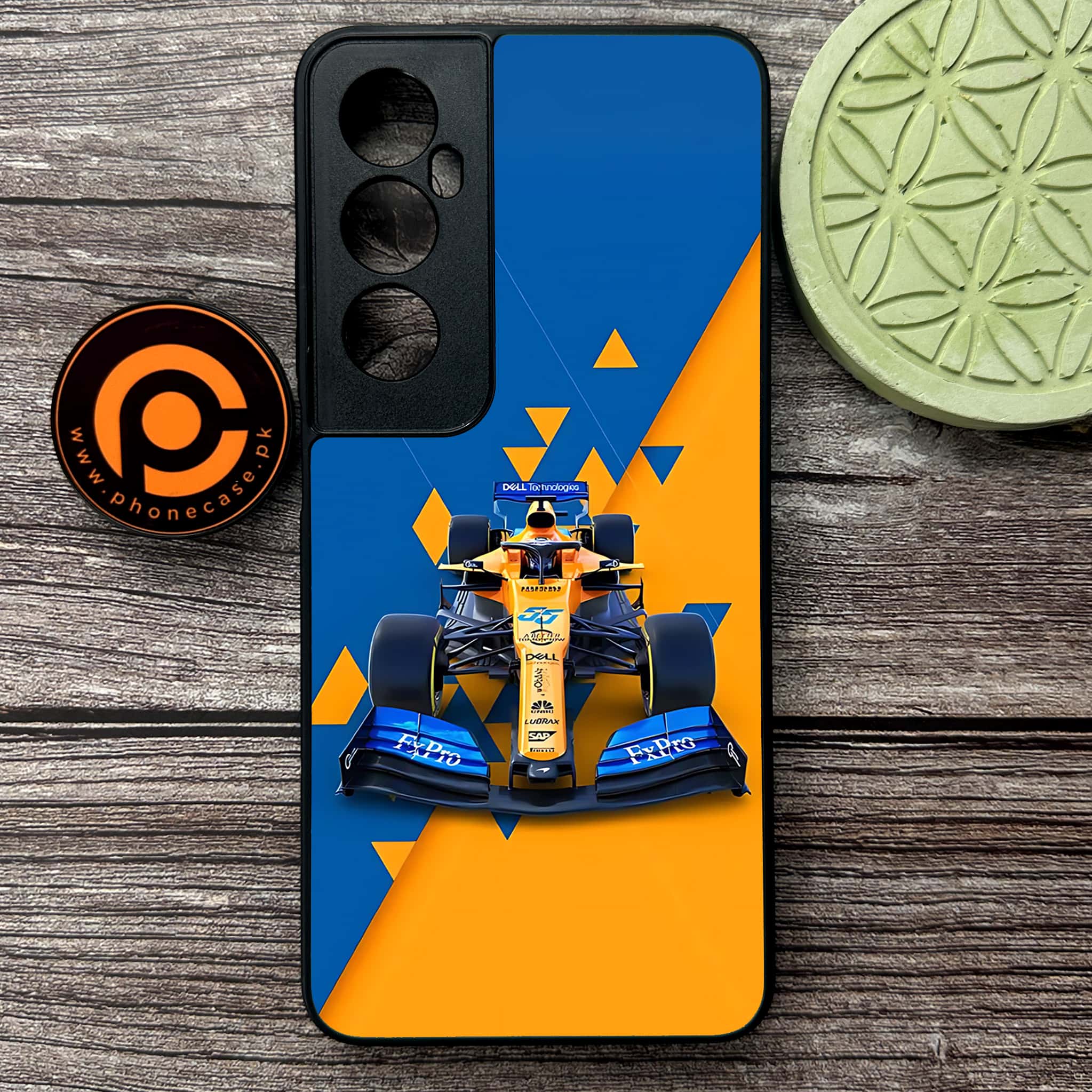 Realme C65  - Formula 1 Design Series - Premium Metal Printed soft Bumper shock Proof Case