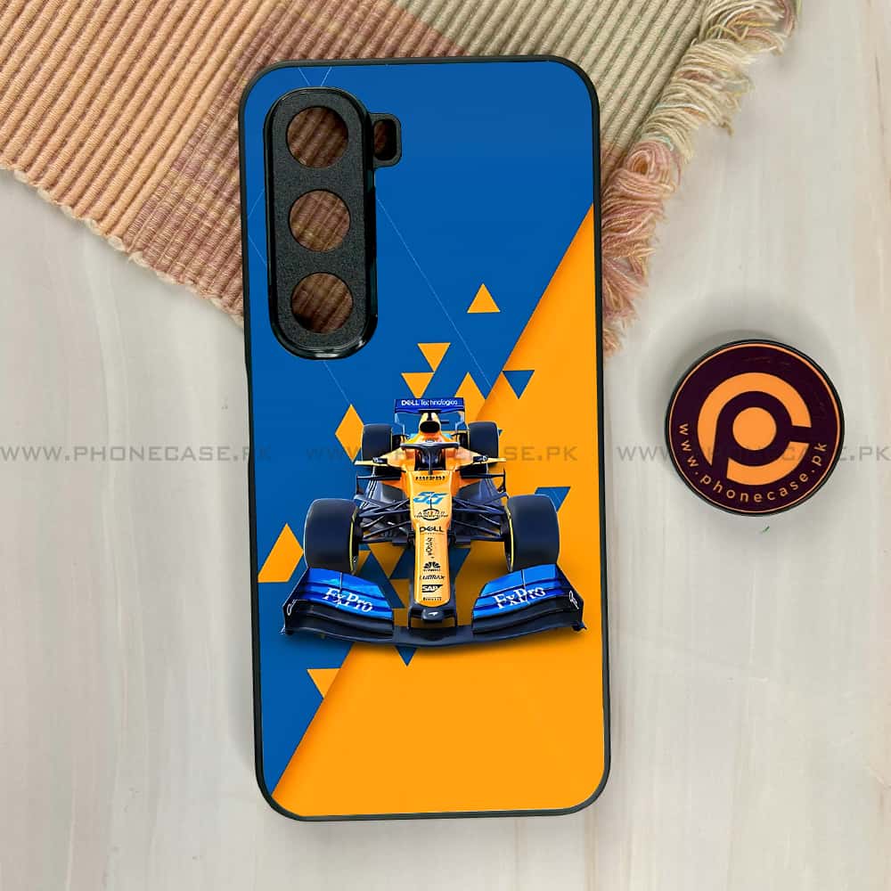 Infinix Hot 60i - Formula 1 Design Series - Premium Metal Printed soft Bumper shock Proof Case