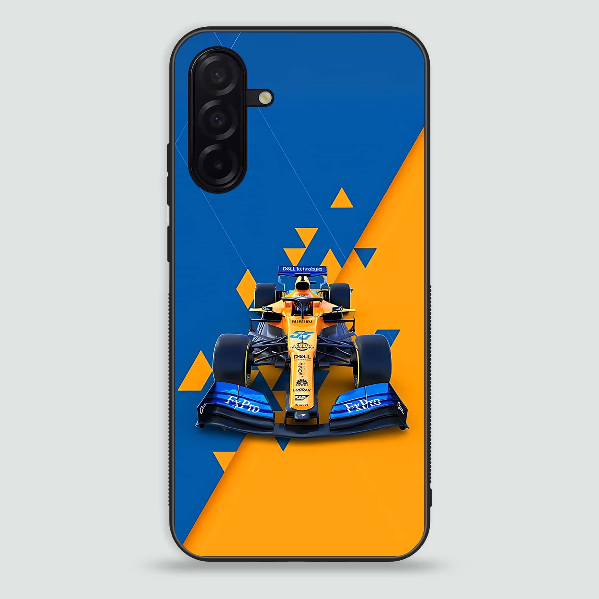 Samsung Galaxy A26 -   Formula 1 Design- Premium Printed Glass soft Bumper shock Proof Case