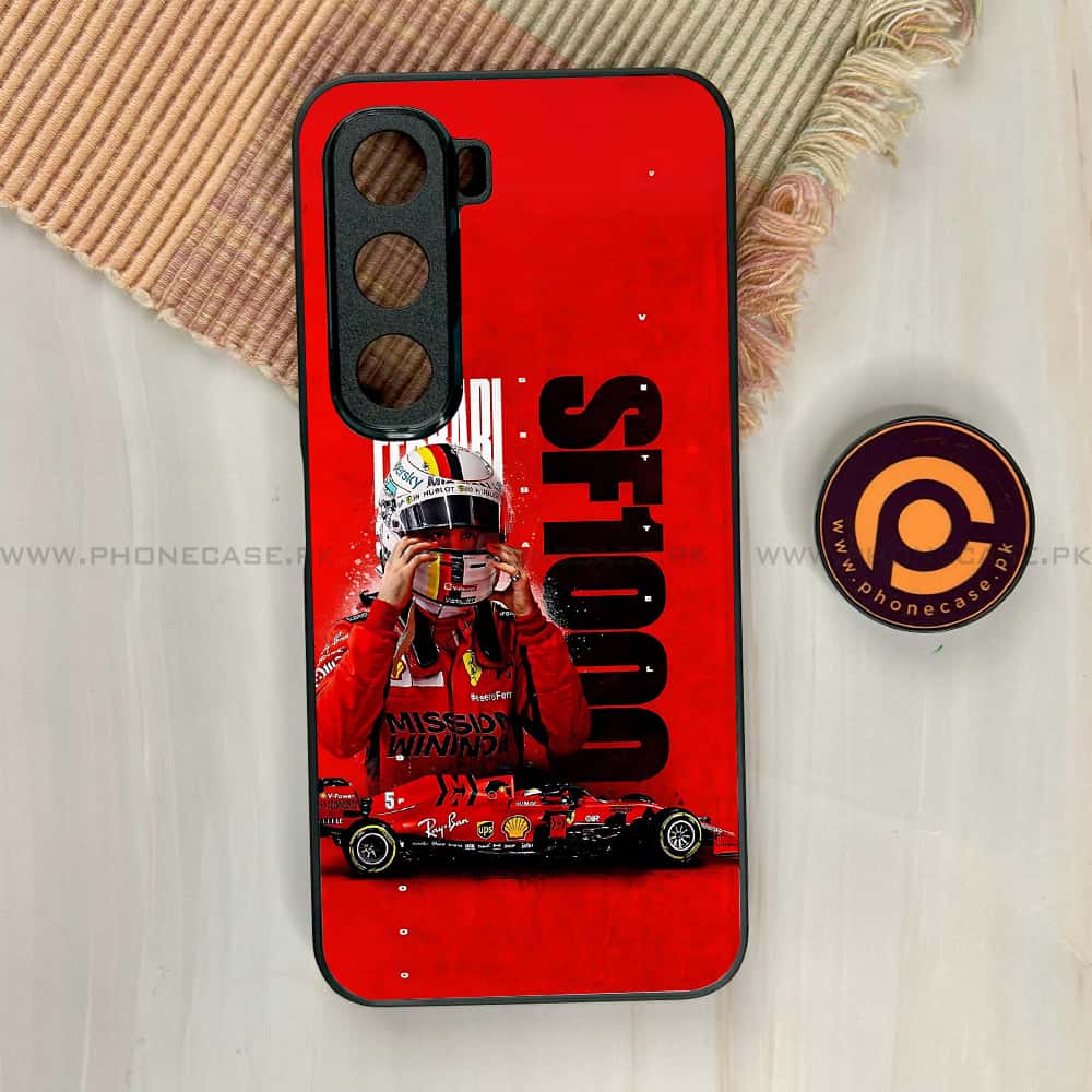 Infinix Hot 60i - Formula 1 Design Series - Premium Metal Printed soft Bumper shock Proof Case