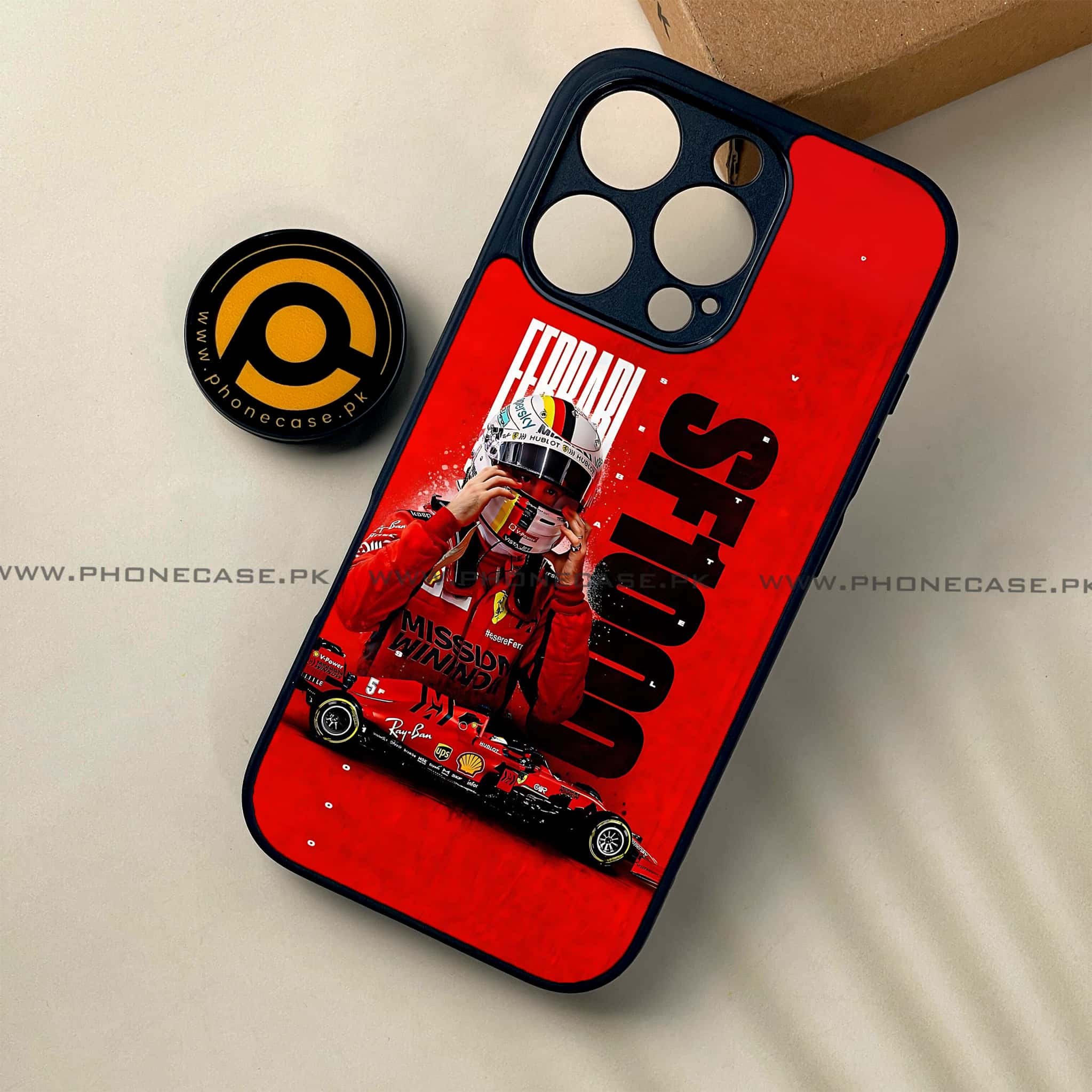 iPhone 16 Pro - Formula 1 Design - Premium Printed Glass soft Bumper shock Proof Case