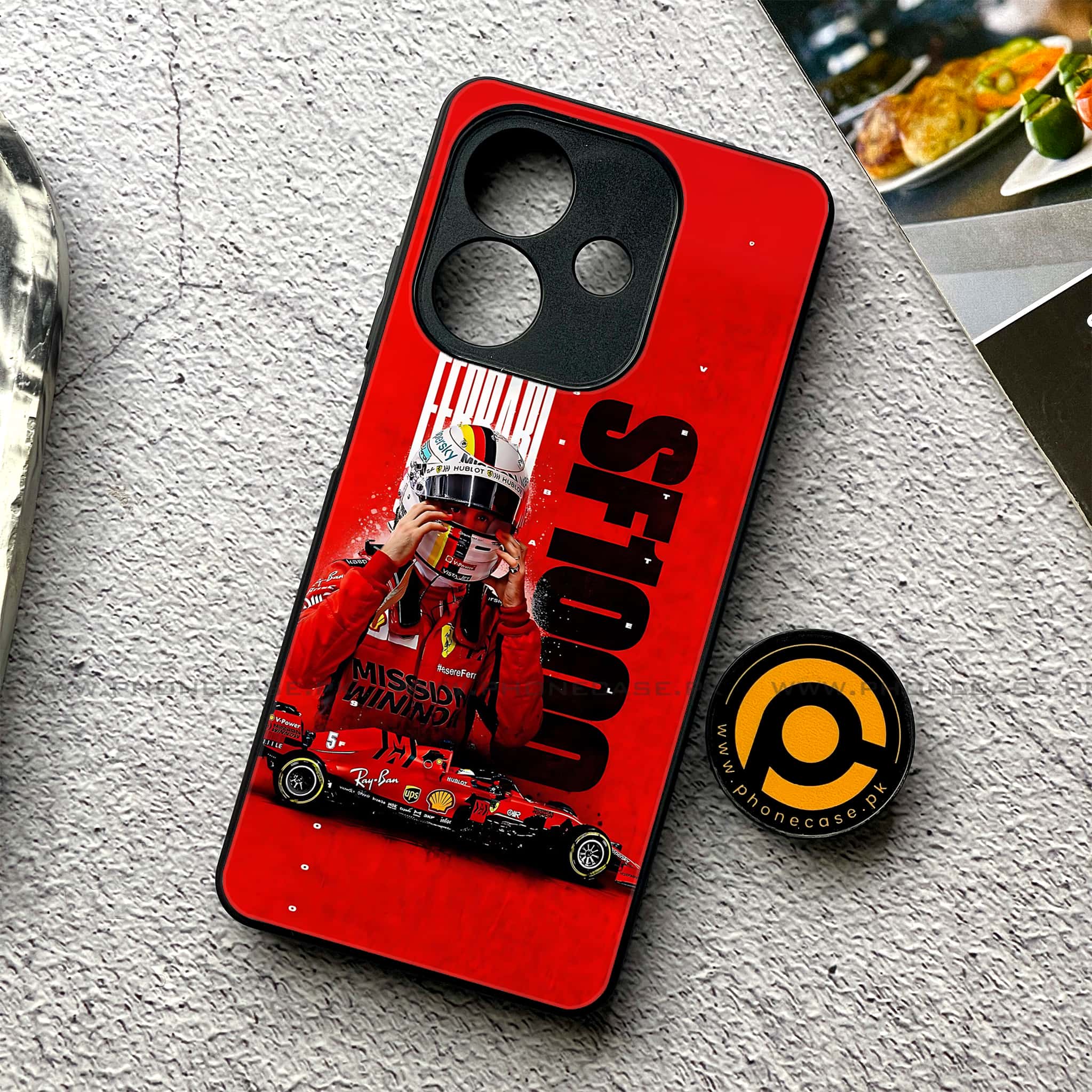 Oppo A5i - Formula 1 Design - Premium Metal Printed soft Bumper shock Proof Case