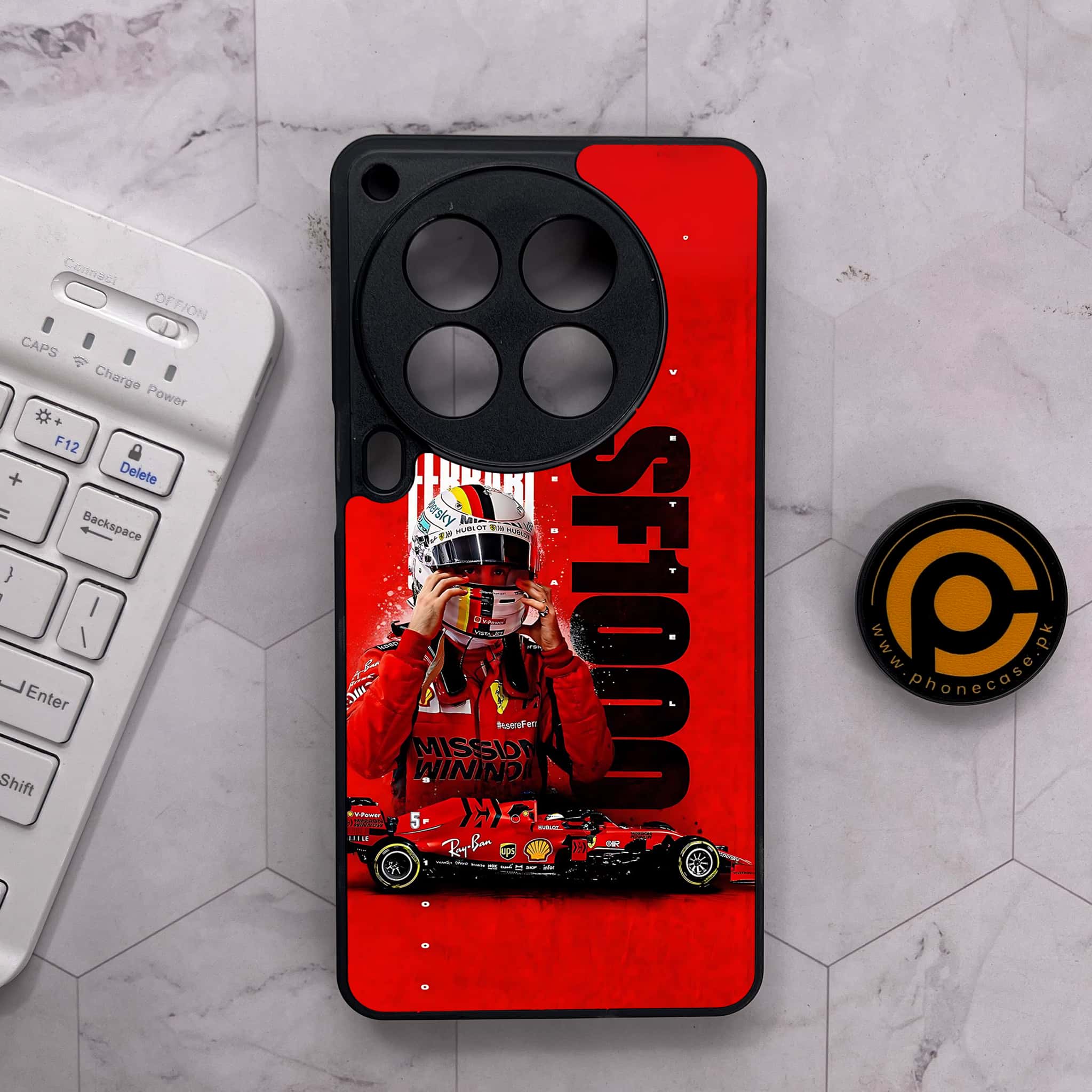 Tecno Camon 30 Premier - Formula 1 Design Series - Premium Metal Printed soft Bumper shock Proof Case
