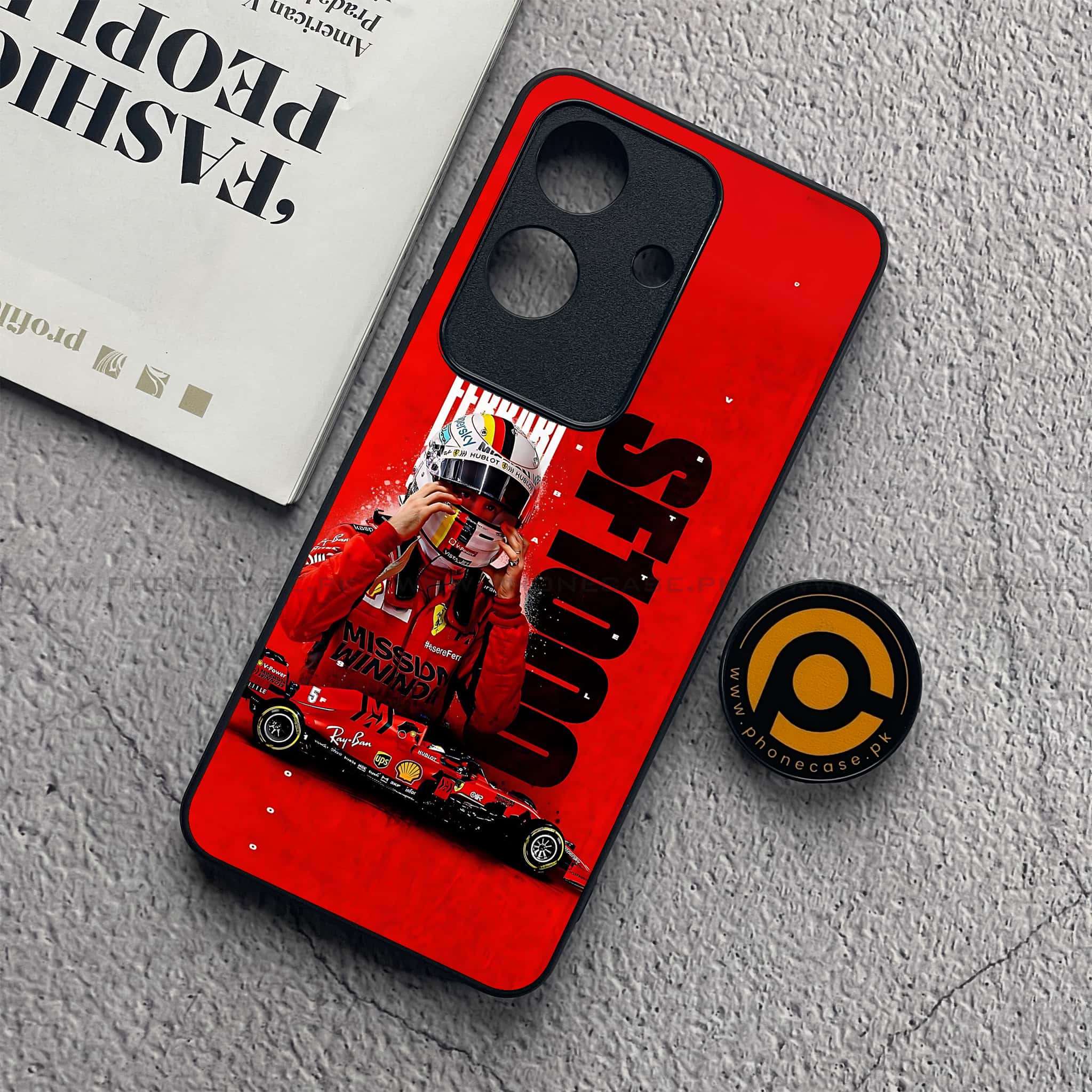 Realme Note 60x - Formula 1 Design Series - Premium Metal  Printed soft Bumper shock Proof Case