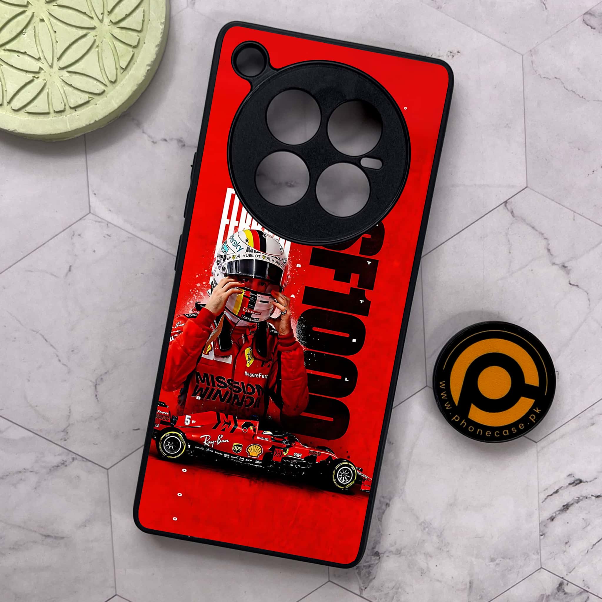 Infinix Zero 40 5G - Formula 1 Design Series - Premium Metal Printed soft Bumper shock Proof Case