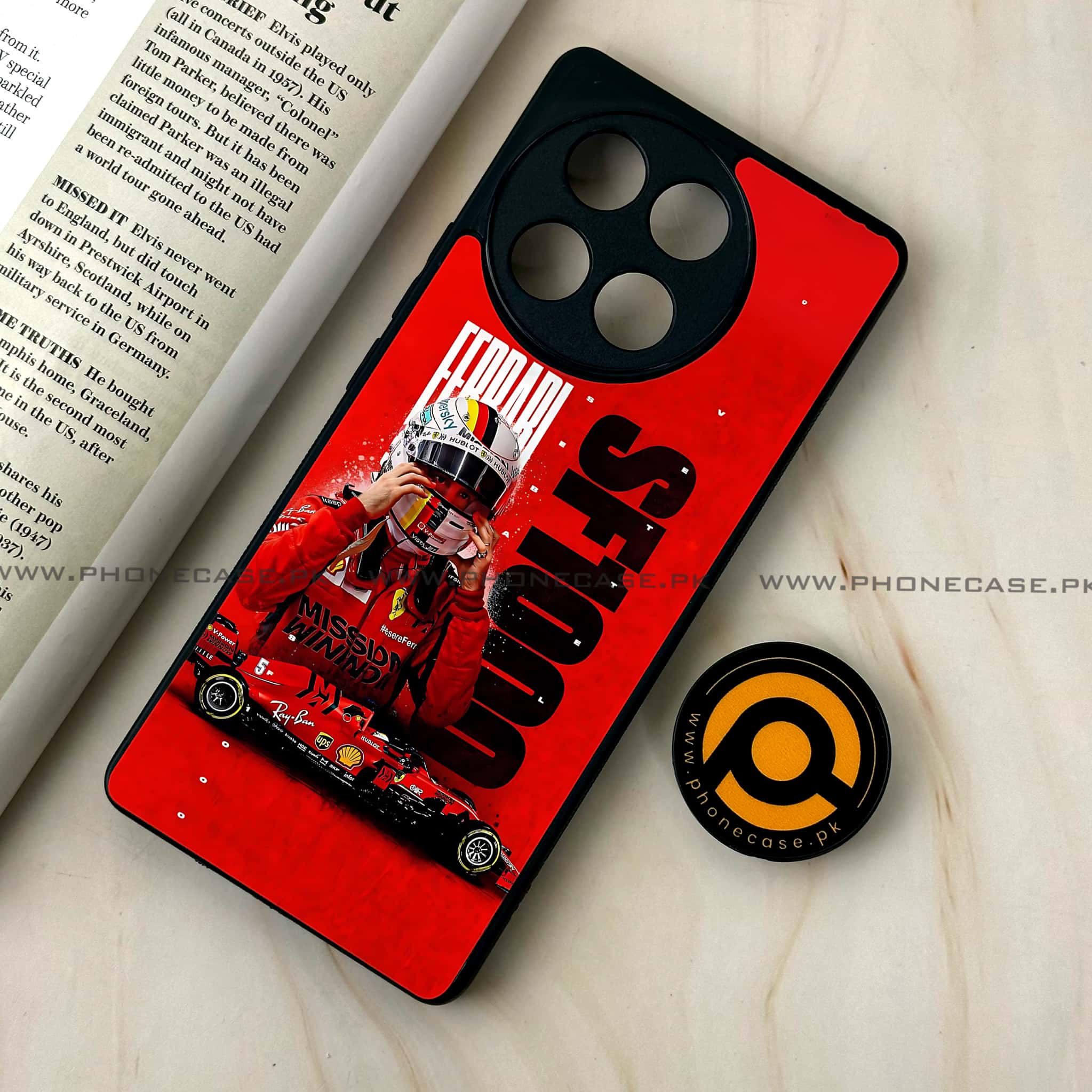 Tecno Camon 30s - Formula 1 Design - Premium Metal Printed soft Bumper shock Proof Case
