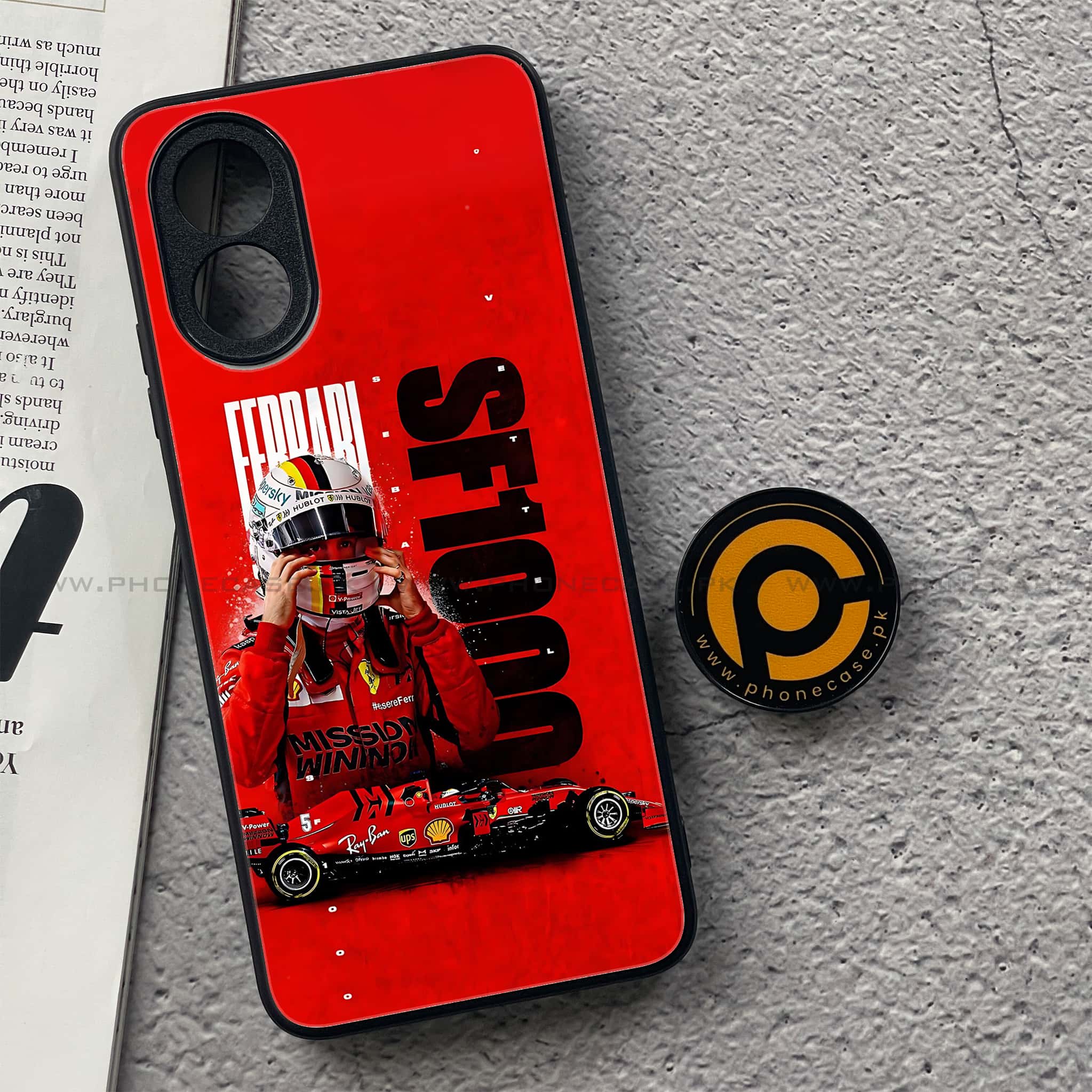 Oppo A18 4G - Formula 1 Design Series - Premium Metal  Printed soft Bumper shock Proof Case