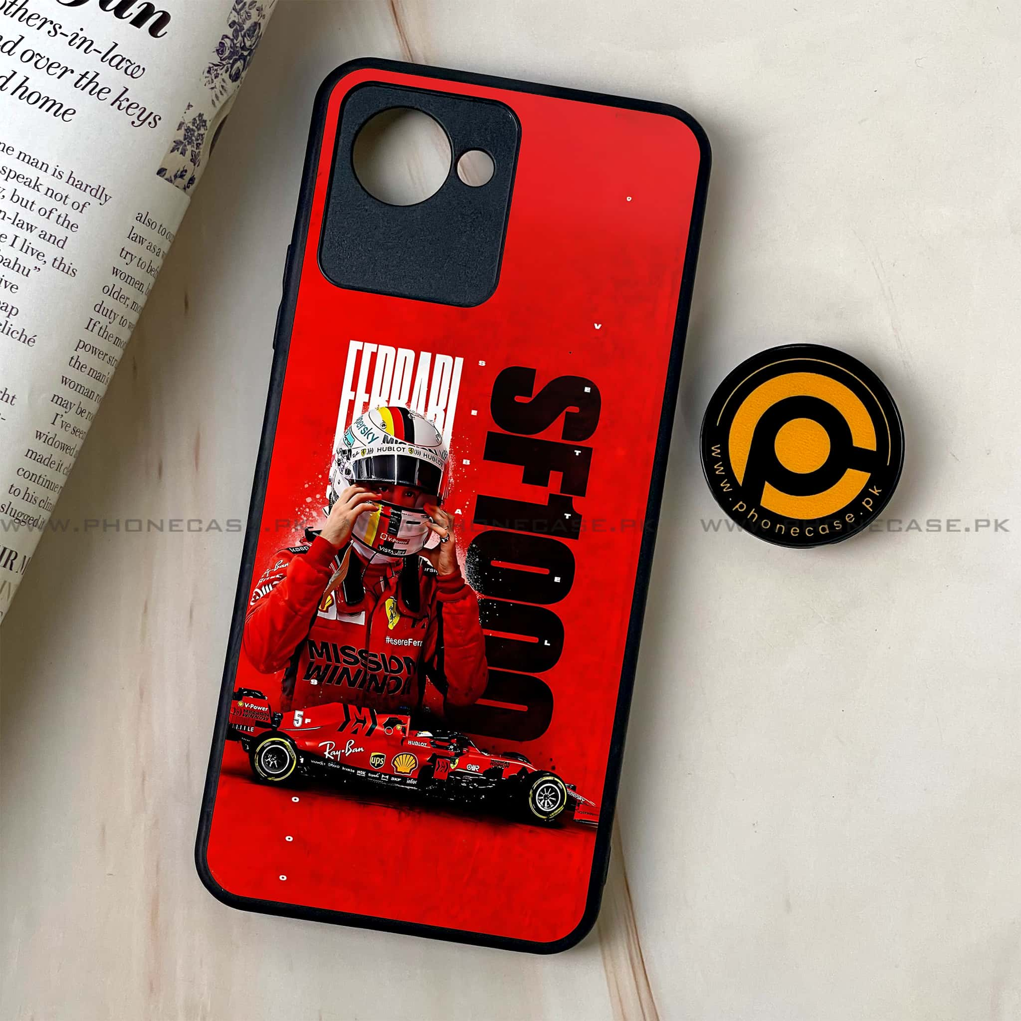 Realme C30 - Formula 1 Design Series - Premium Printed Glass soft Bumper shock Proof Case