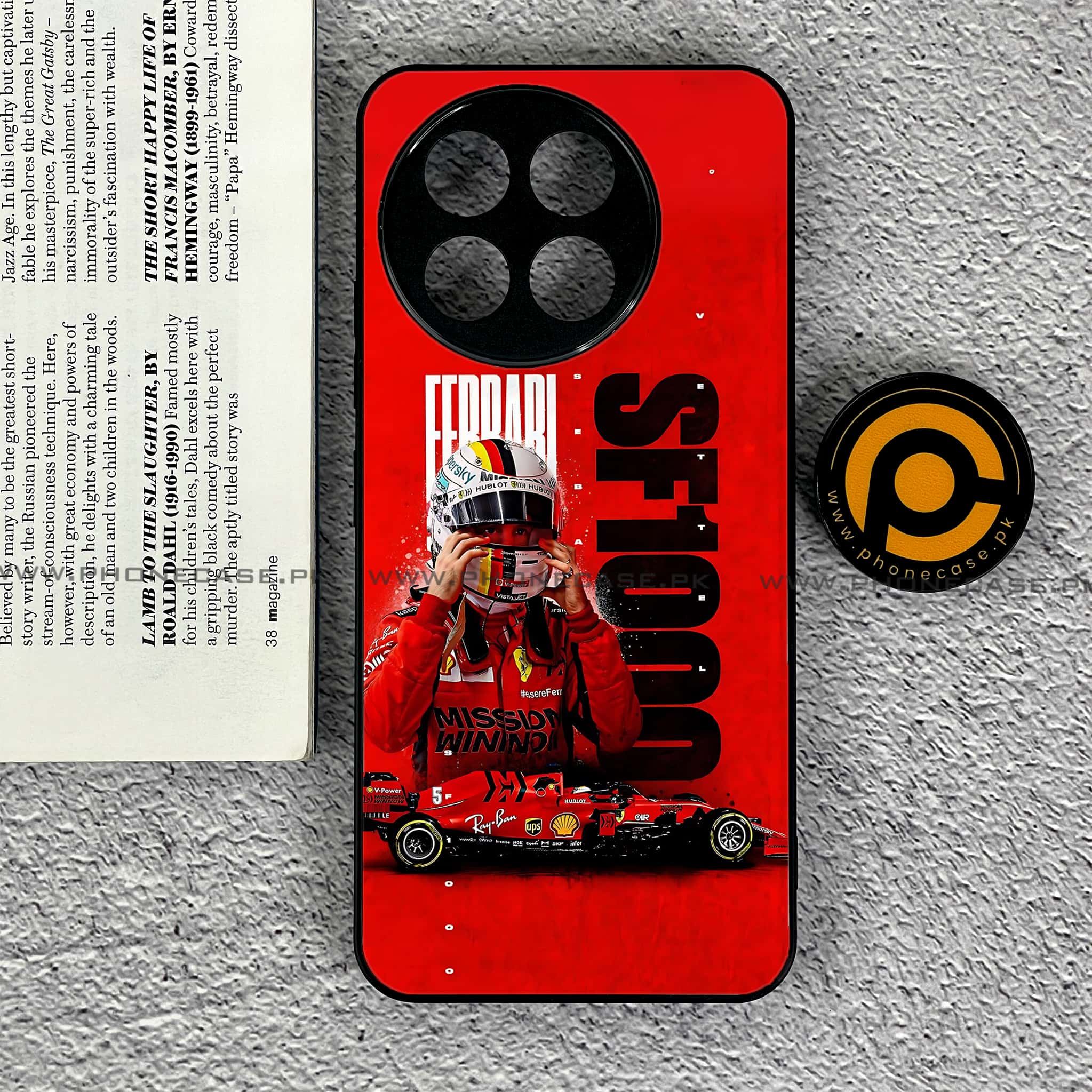 Tecno Spark 30 Pro - Formula 1 Design Series - Premium Printed Glass soft Bumper shock Proof Case