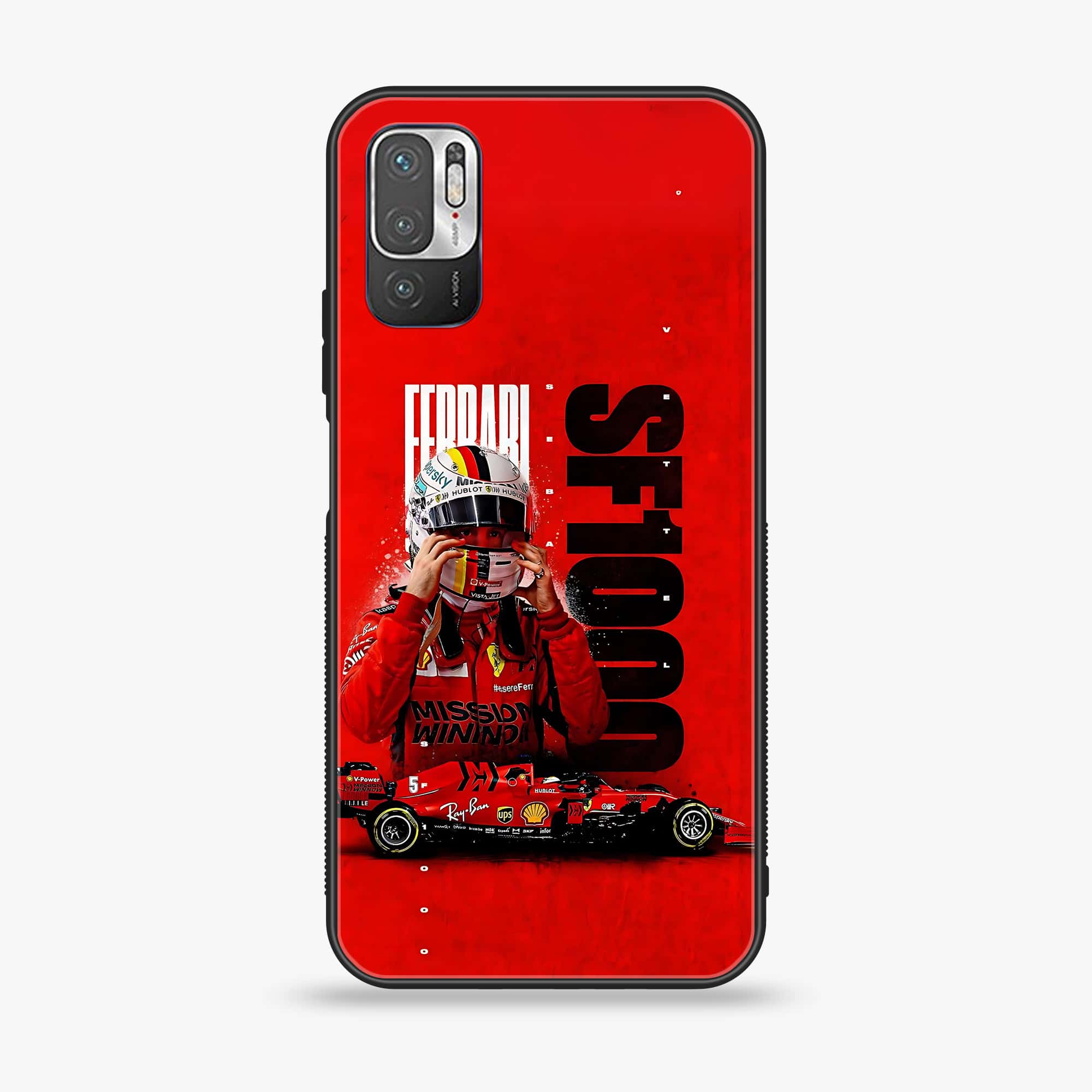 Xiaomi Redmi Note 10 5G - Formula 1 Design - Premium Printed Glass soft Bumper shock Proof Case