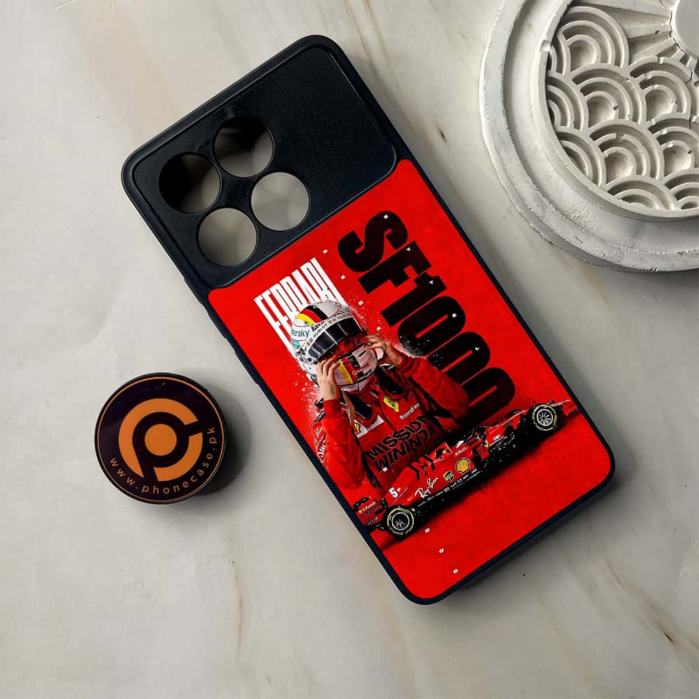 Xiaomi Poco F6 Pro - Formula 1 Design Series - Premium Metal Printed soft Bumper shock Proof Case