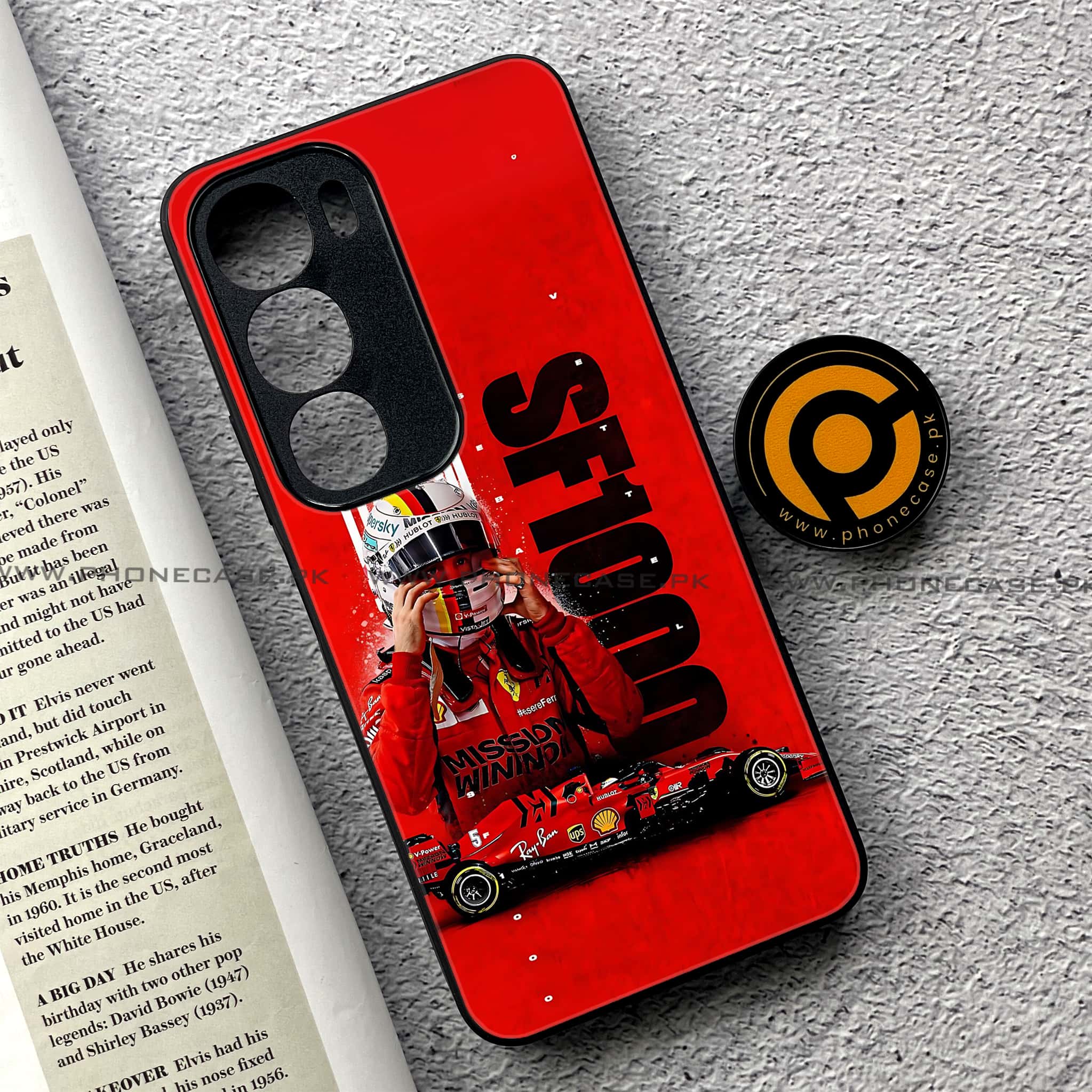 Vivo Y19s Pro - Formula 1 Design - Premium Metal Printed soft Bumper shock Proof Case
