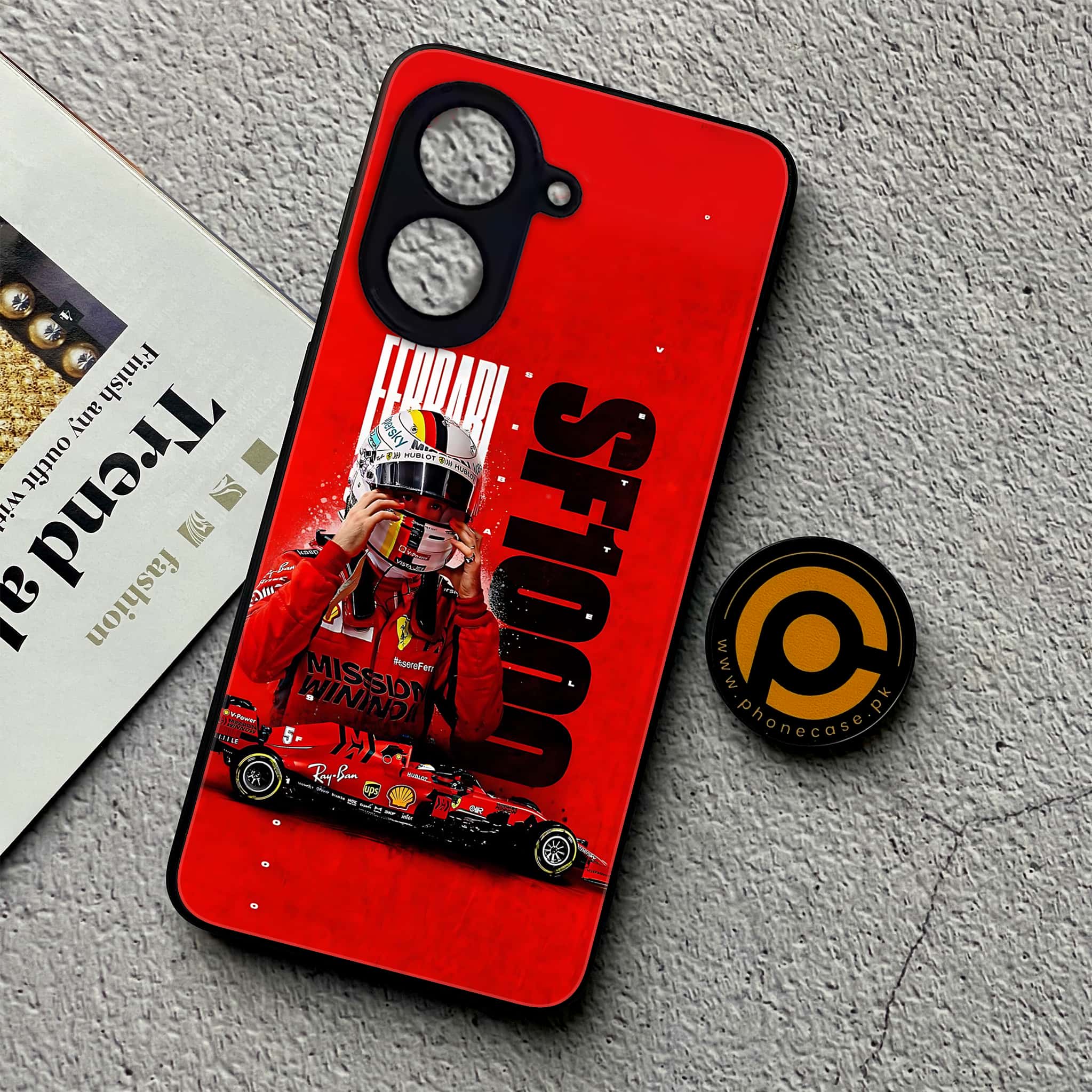 Xiaomi Redmi A5 - Formula 1 Design Series - Premium Metal Printed soft Bumper shock Proof Case