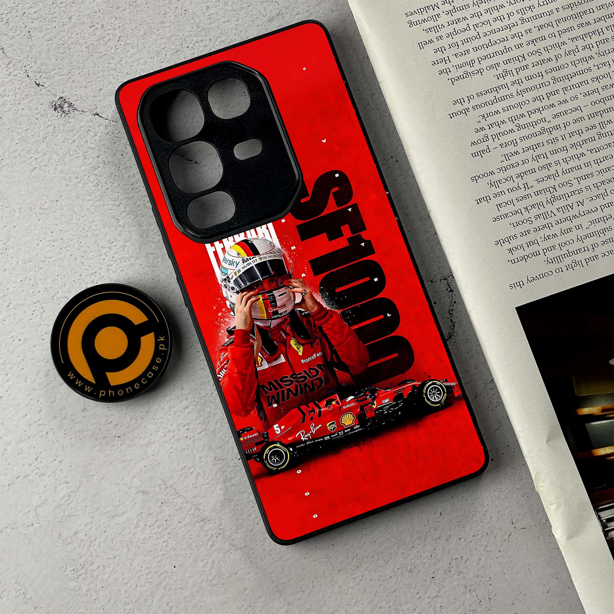 Infinix Note 50 - Formula 1 Design Series - Premium Metal Printed Soft Bumper Shockproof Case