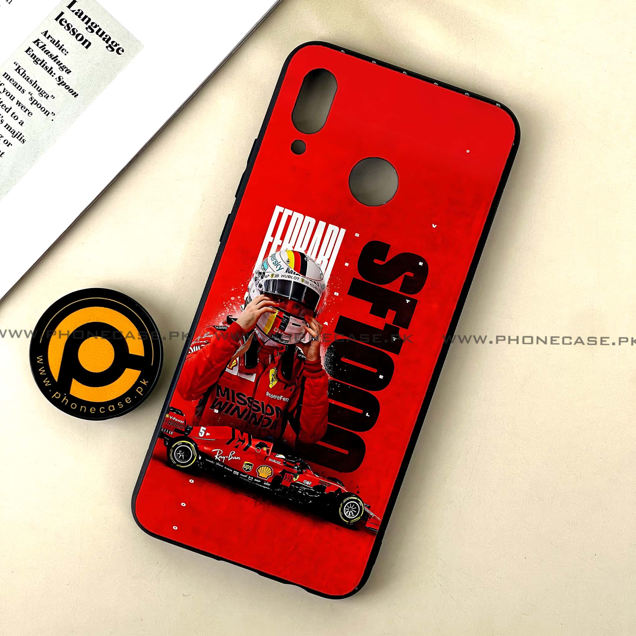 Huawei Nova 3 - Formula 1 Design Series - Premium Printed Glass soft Bumper shock Proof Case