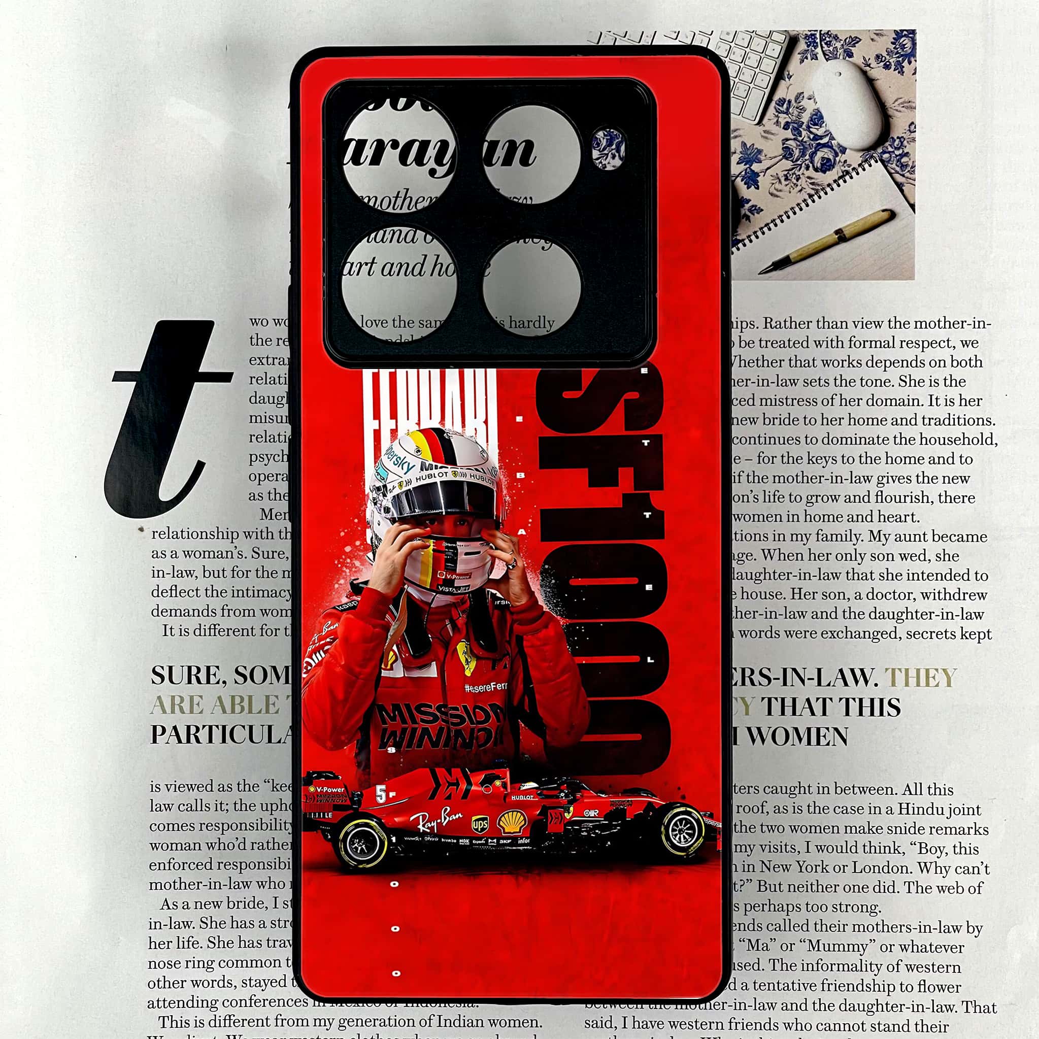 Infinix Note 40 Pro Plus - Formula 1 Design Series - Premium Metal Printed soft Bumper shock Proof Case