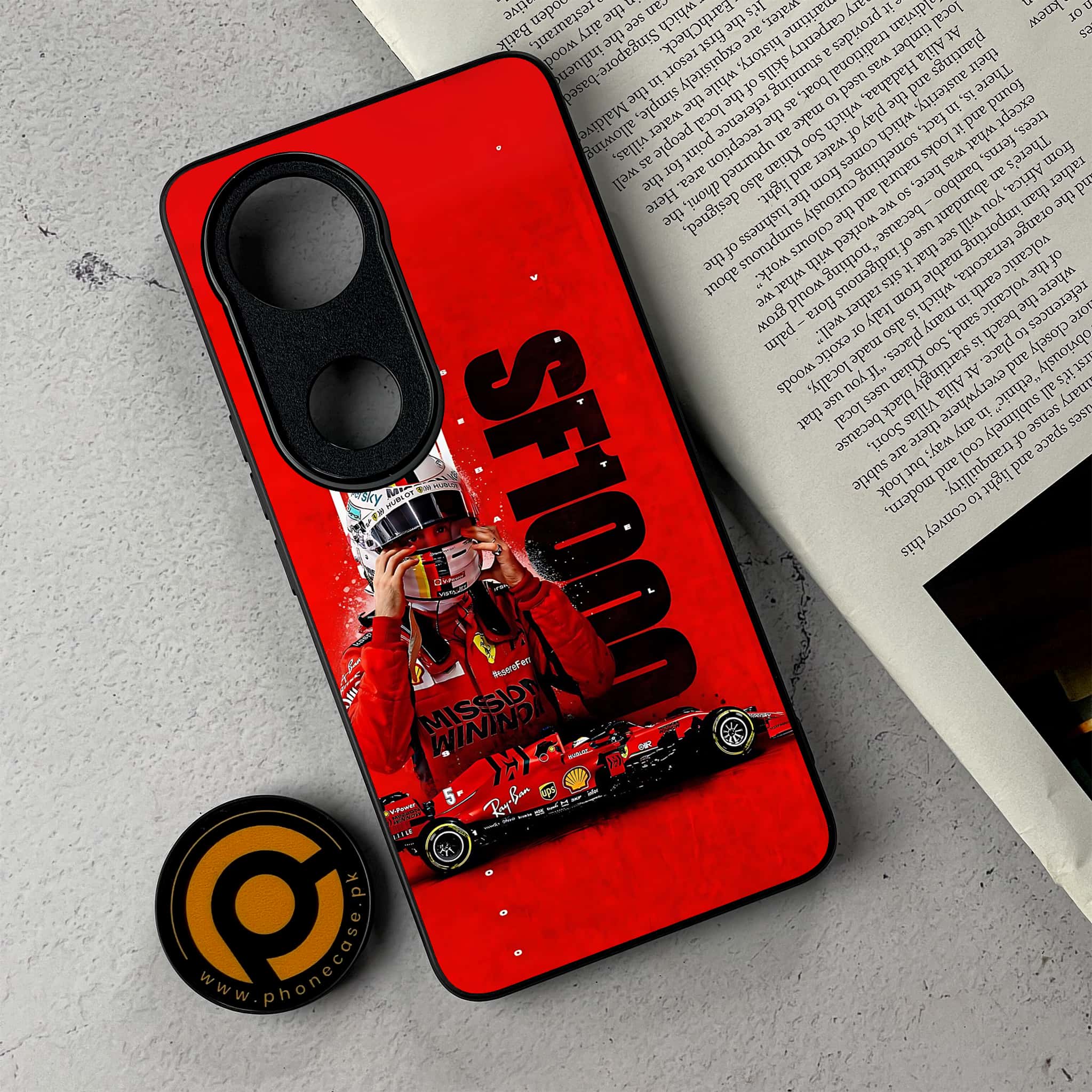 Vivo V50 - Formula 1 Design - Premium Metal Printed Soft Bumper Shockproof Case