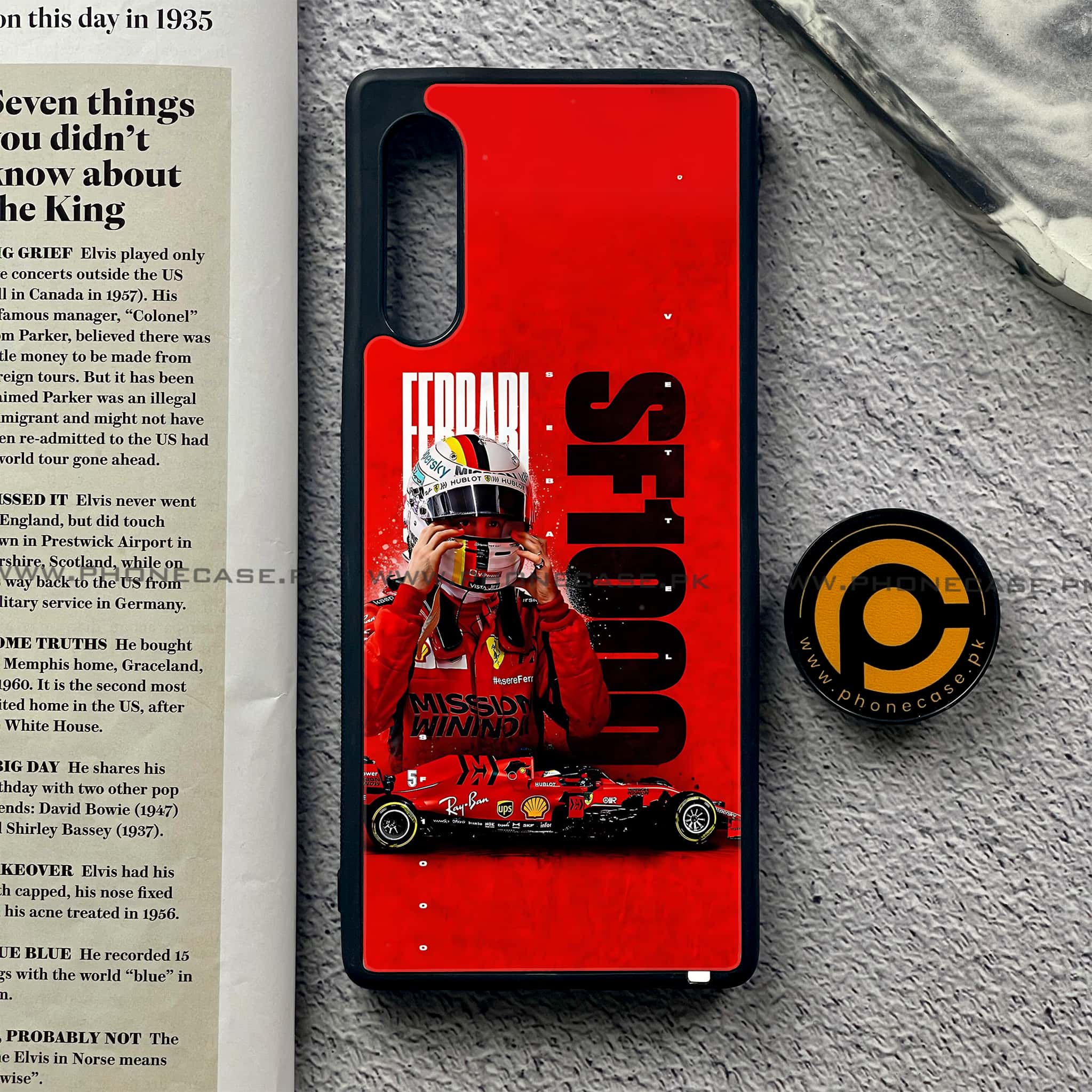 LG G9 - Formula 1 Design - Premium Metal Printed soft Bumper shock Proof Case