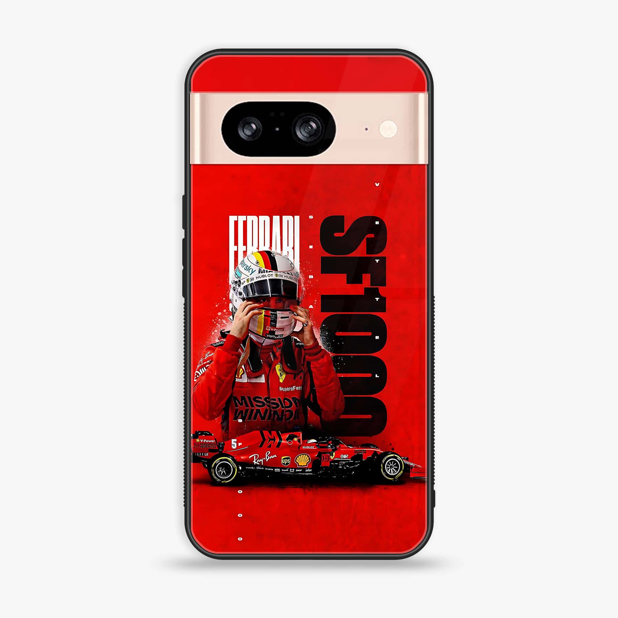 Google Pixel 8 - Formula 1 Design Series - Premium Metal Printed soft Bumper Shock Proof Case