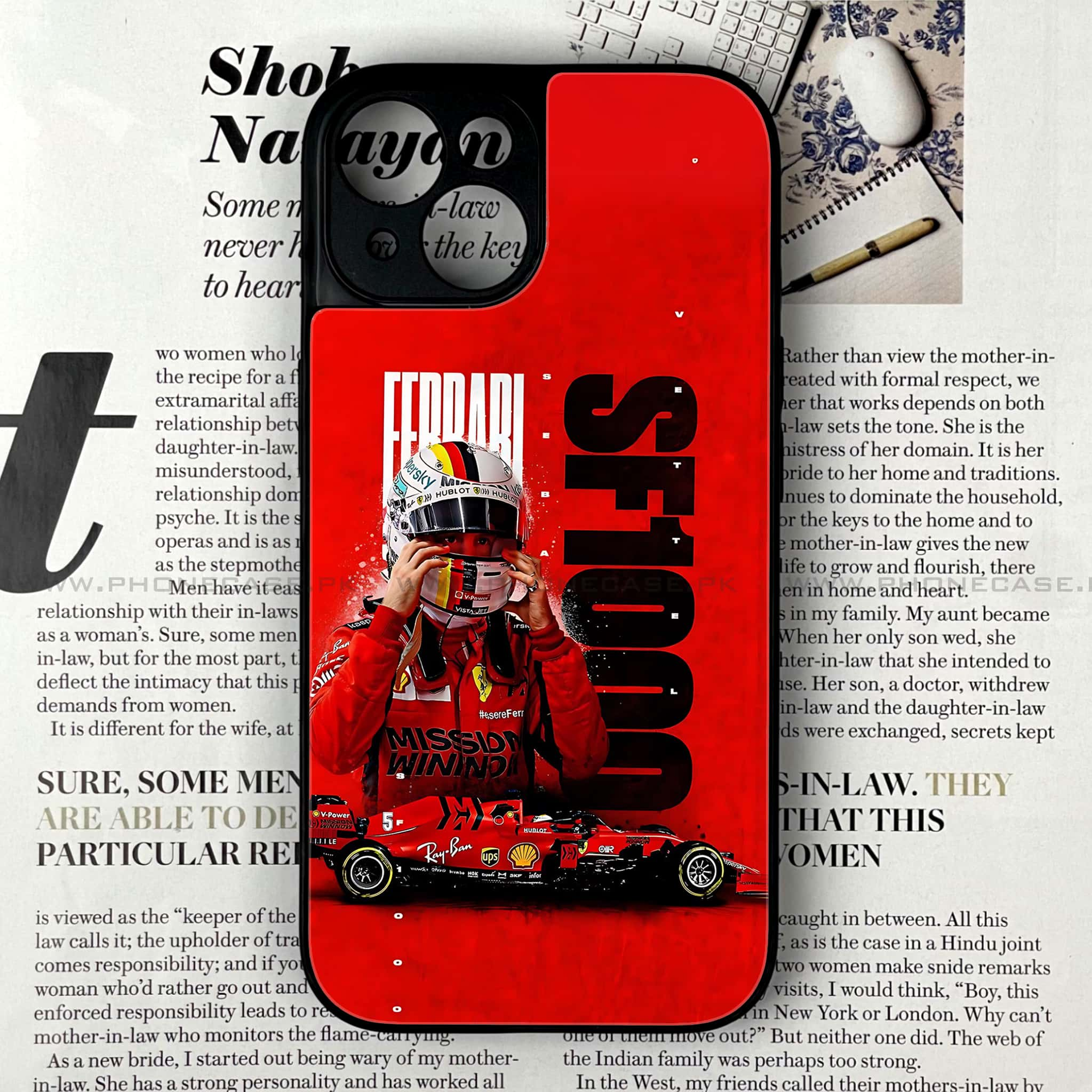 iPhone 15 - Formula 1 Design - Premium Printed Glass soft Bumper shock Proof Case