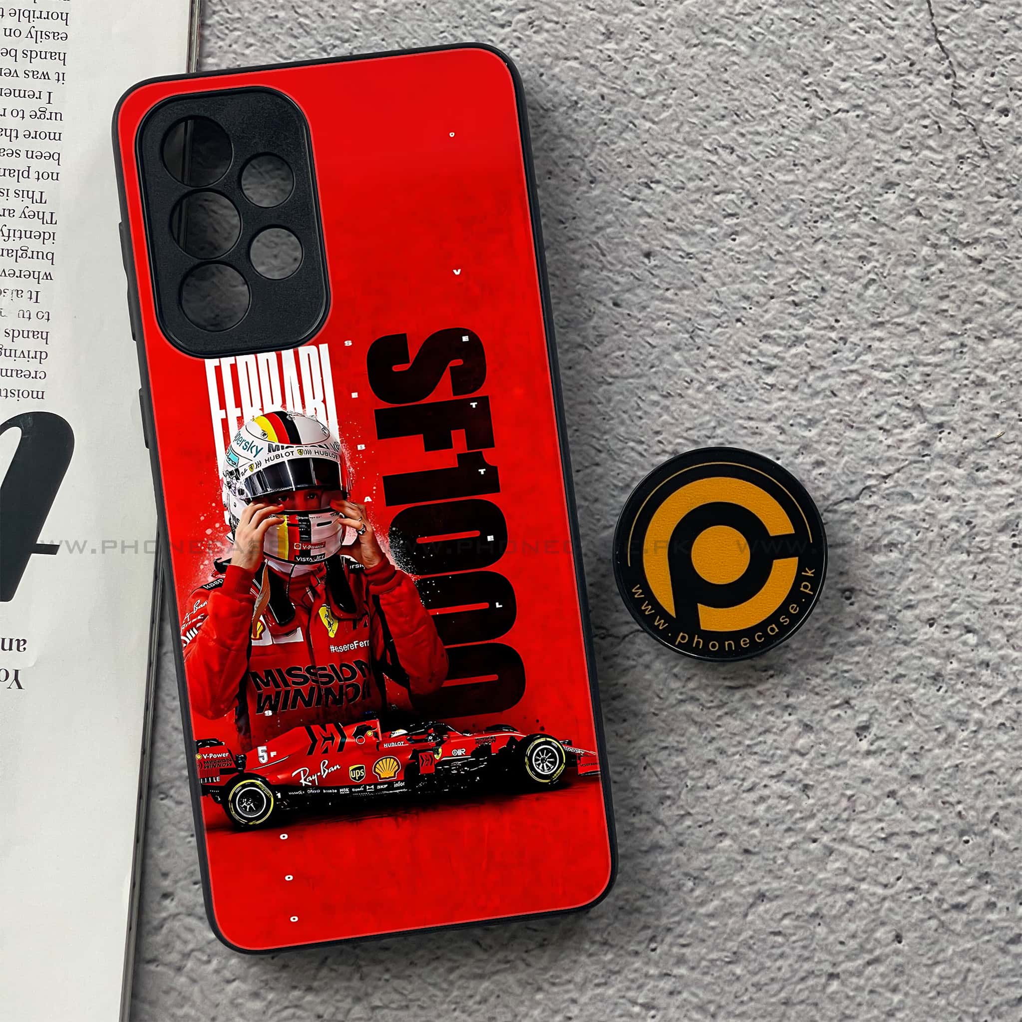 Samsung Galaxy A33- Formula 1 Design Series - Premium Printed Glass soft Bumper shock Proof Case