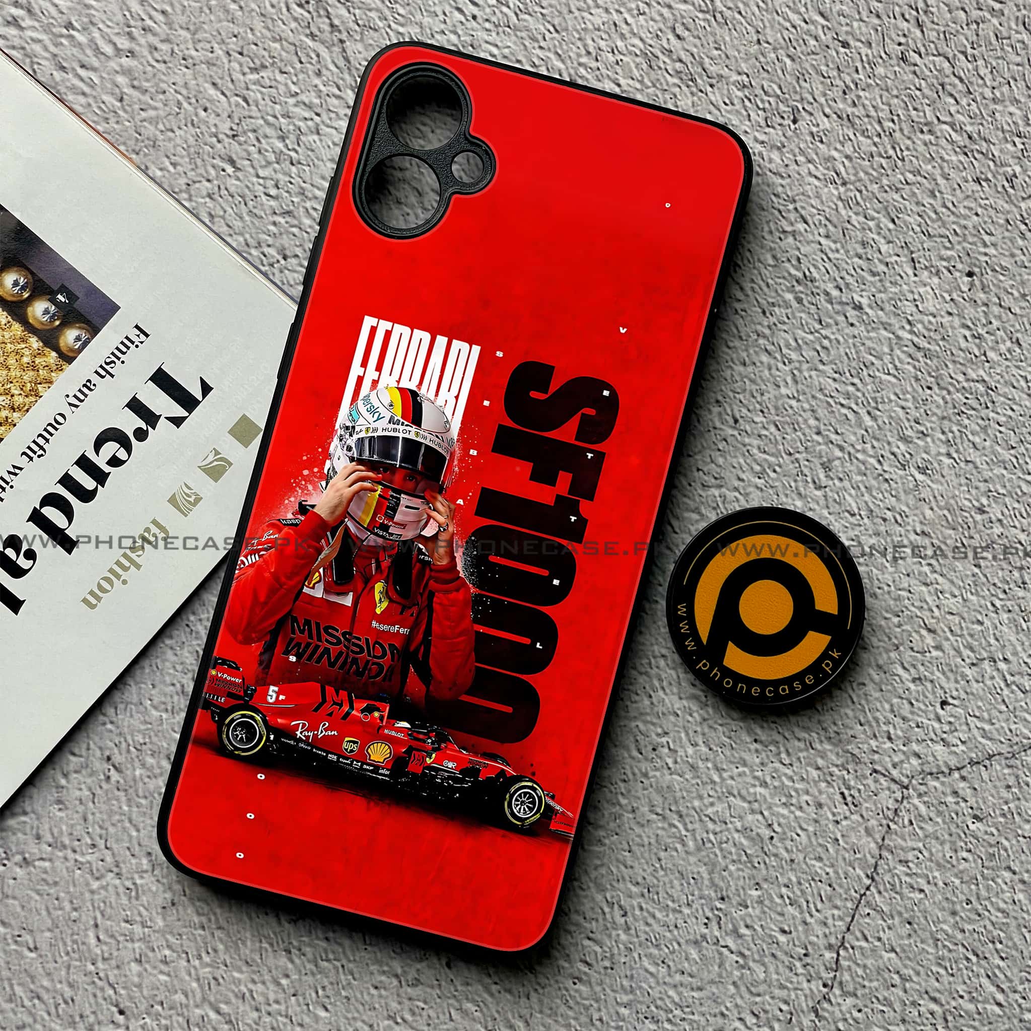 Samsung Galaxy A05 - Formula 1 Design Series - Premium Metal Printed soft Bumper shock Proof Case