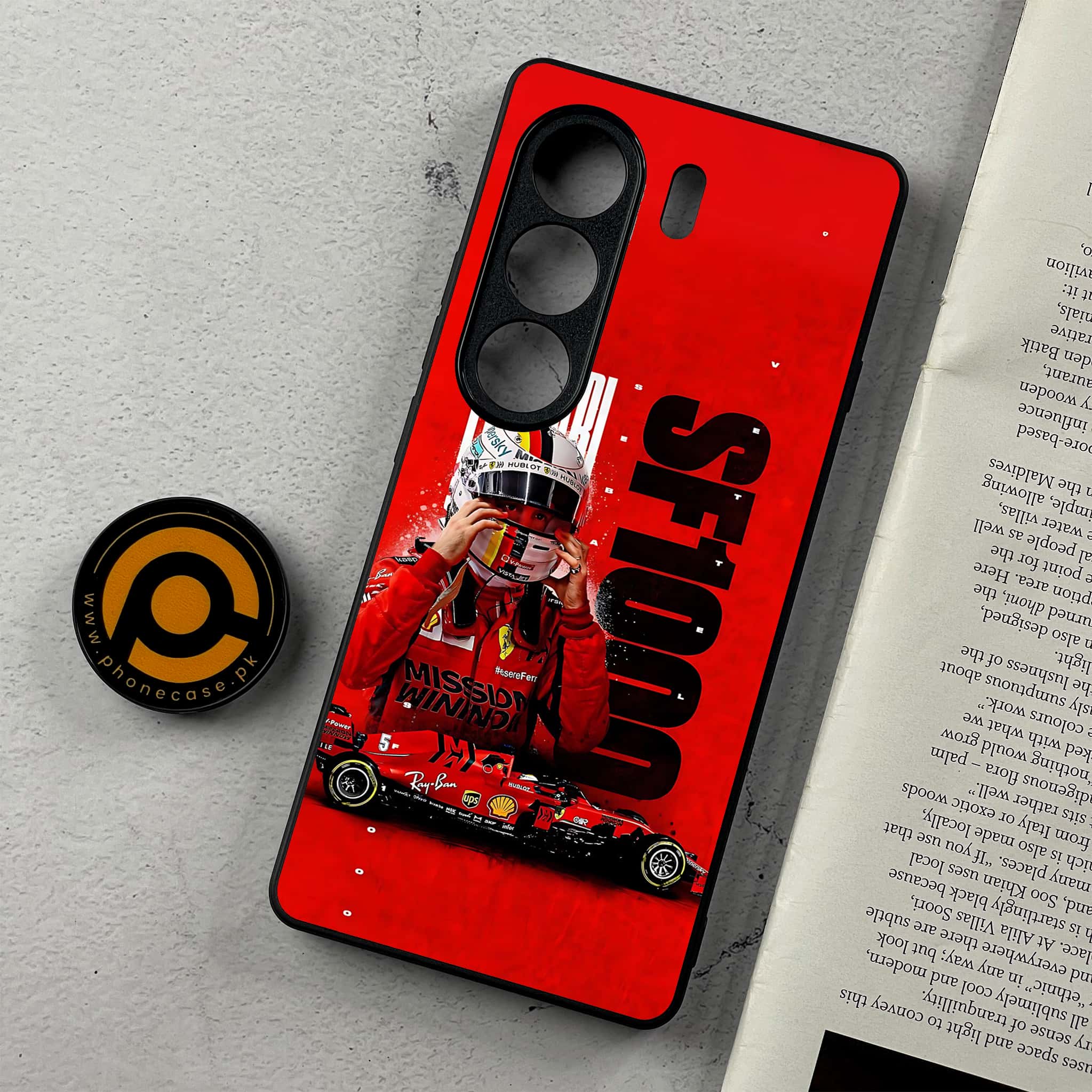 Tecno Camon 40 - Formula 1 Design Series - Premium Metal Printed Soft Bumper Shockproof Case