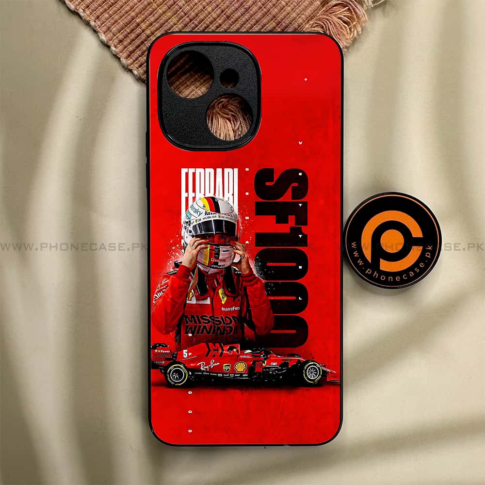 Tecno Spark 40C - Formula 1 Design Series - Premium Metal Printed soft Bumper shock Proof Case