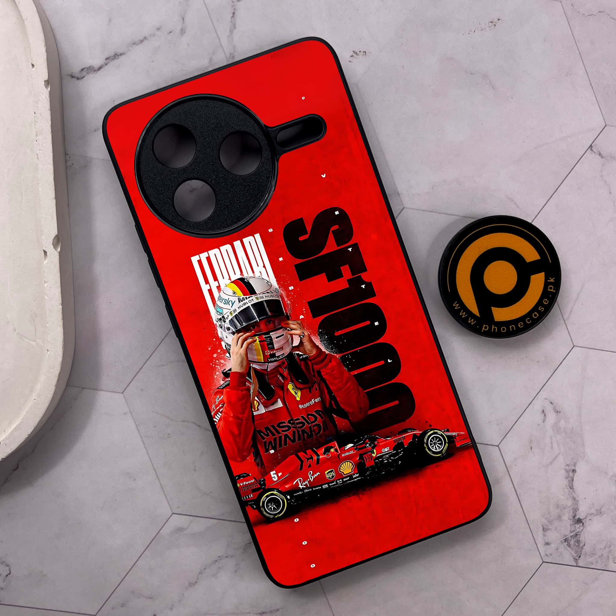 Xiaomi Poco F7 Pro 5G - Formula 1 Design Series - Premium Metal Printed soft Bumper shock Proof Case