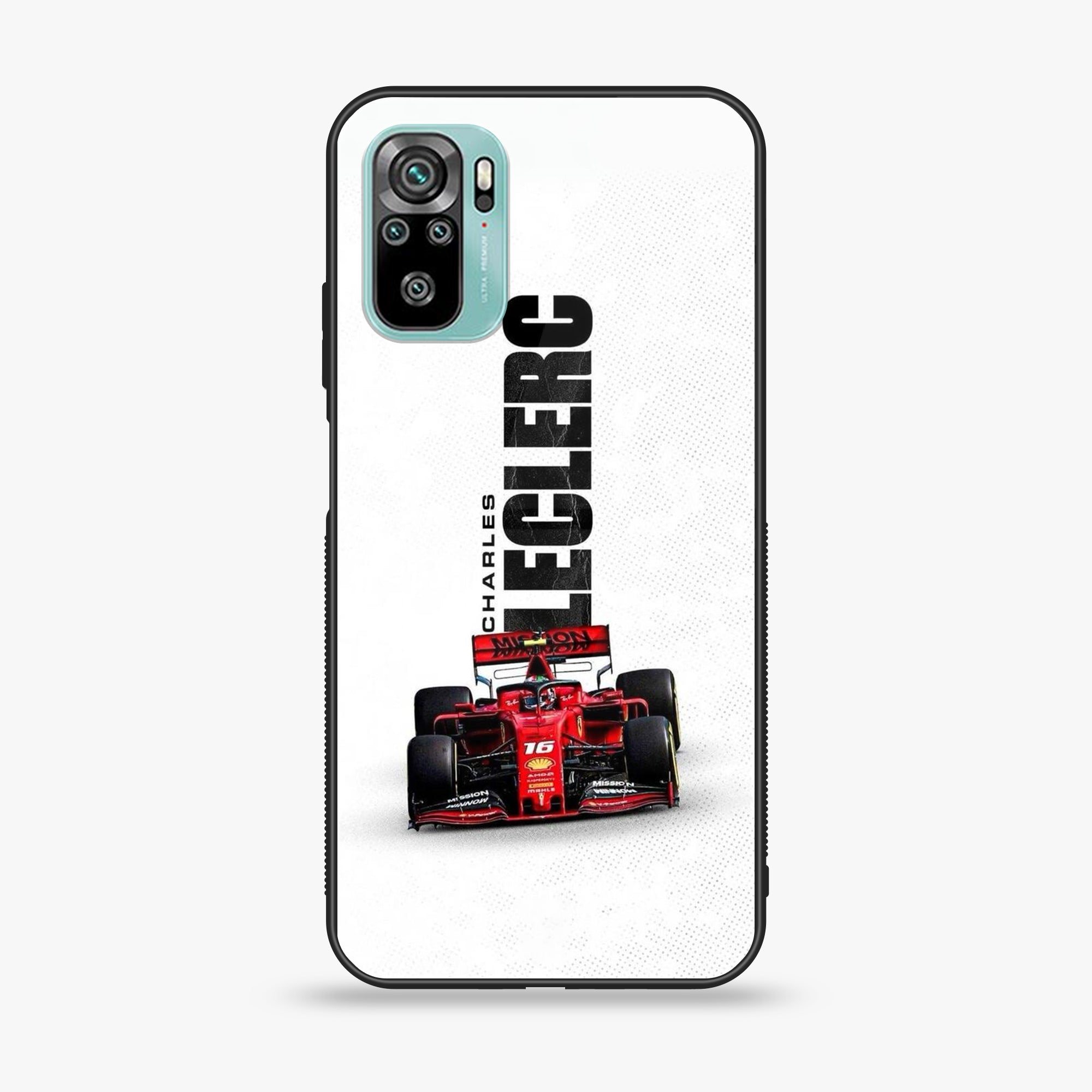 Redmi 10 - Formula 1 Design Series - Premium Printed Glass soft Bumper shock Proof Case