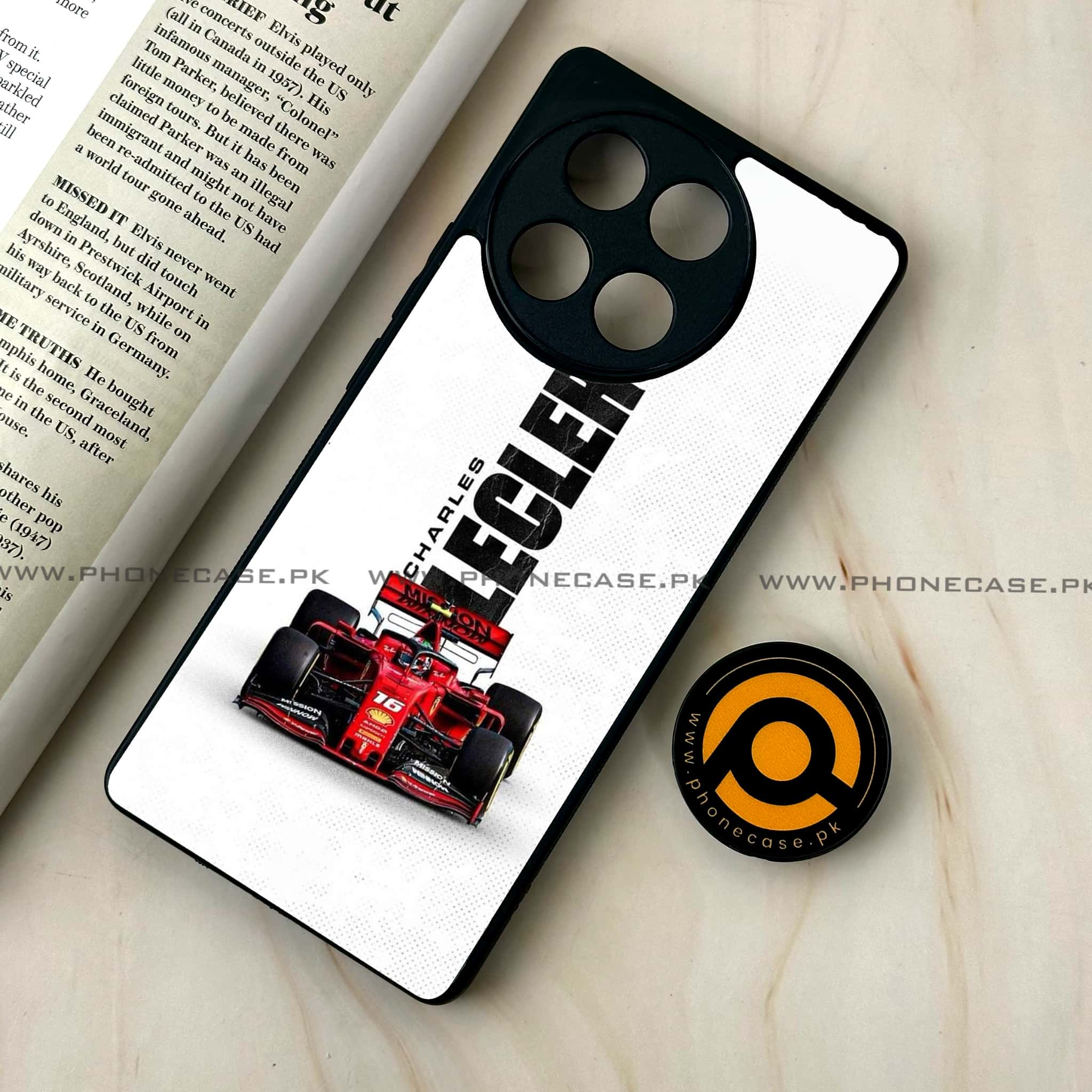 Tecno Camon 30s - Formula 1 Design - Premium Metal Printed soft Bumper shock Proof Case