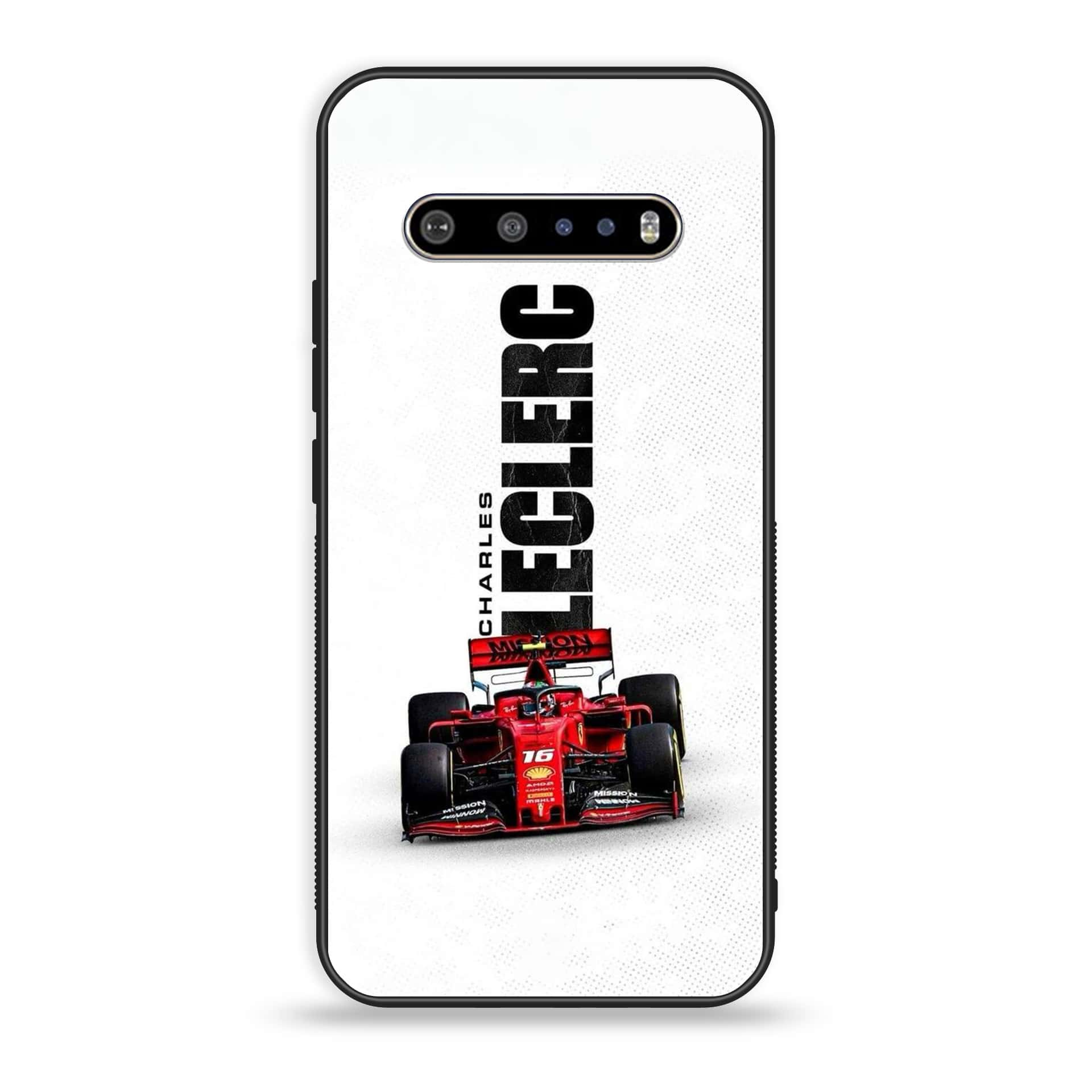 LG V60 Formula 1 Design Series Premium Printed Glass soft Bumper shock Proof Case