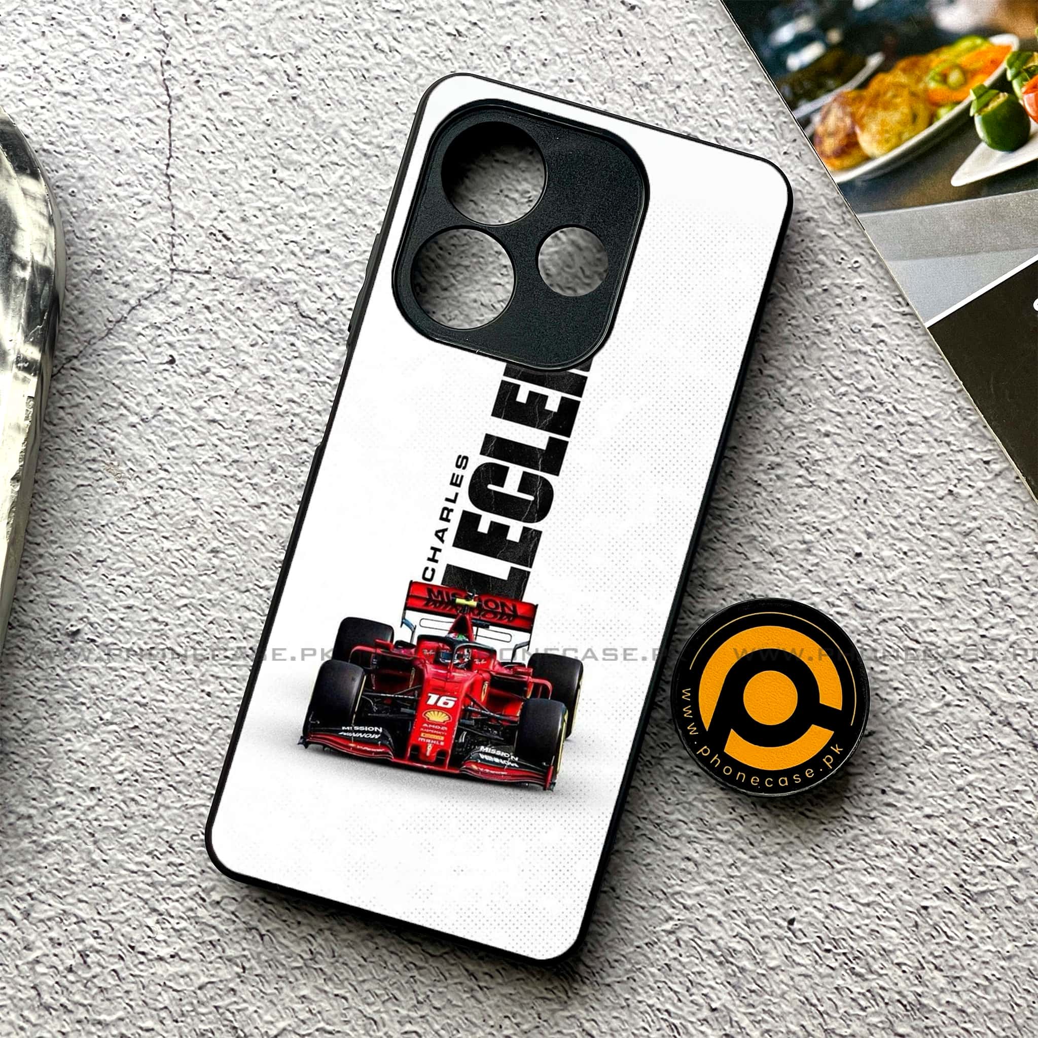 Oppo A5 Pro - Formula 1 Design - Premium Metal Printed soft Bumper shock Proof Case