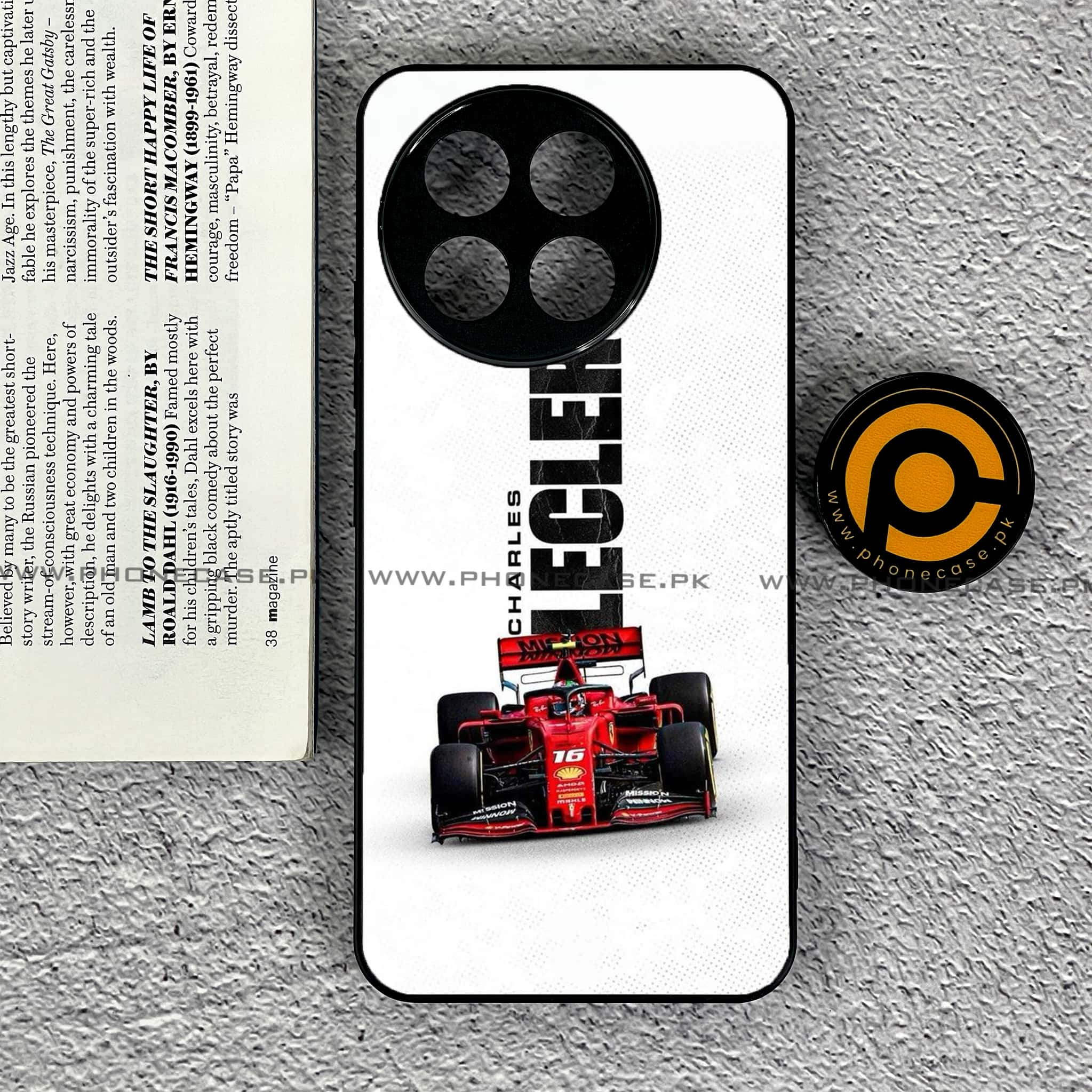 Tecno Spark 30 Pro - Formula 1 Design Series - Premium Printed Glass soft Bumper shock Proof Case