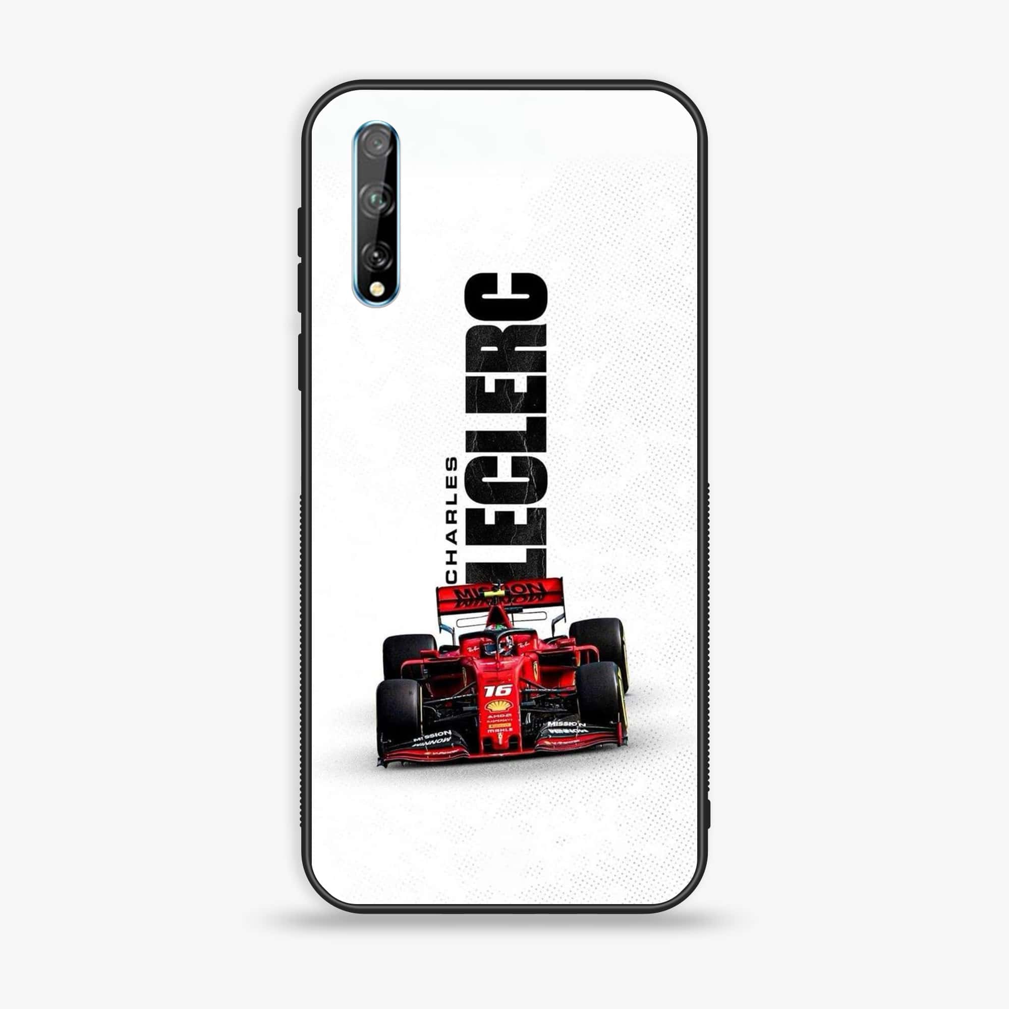Huawei Y8p - Formula 1 Design Series - Premium Printed Glass soft Bumper shock Proof Case
