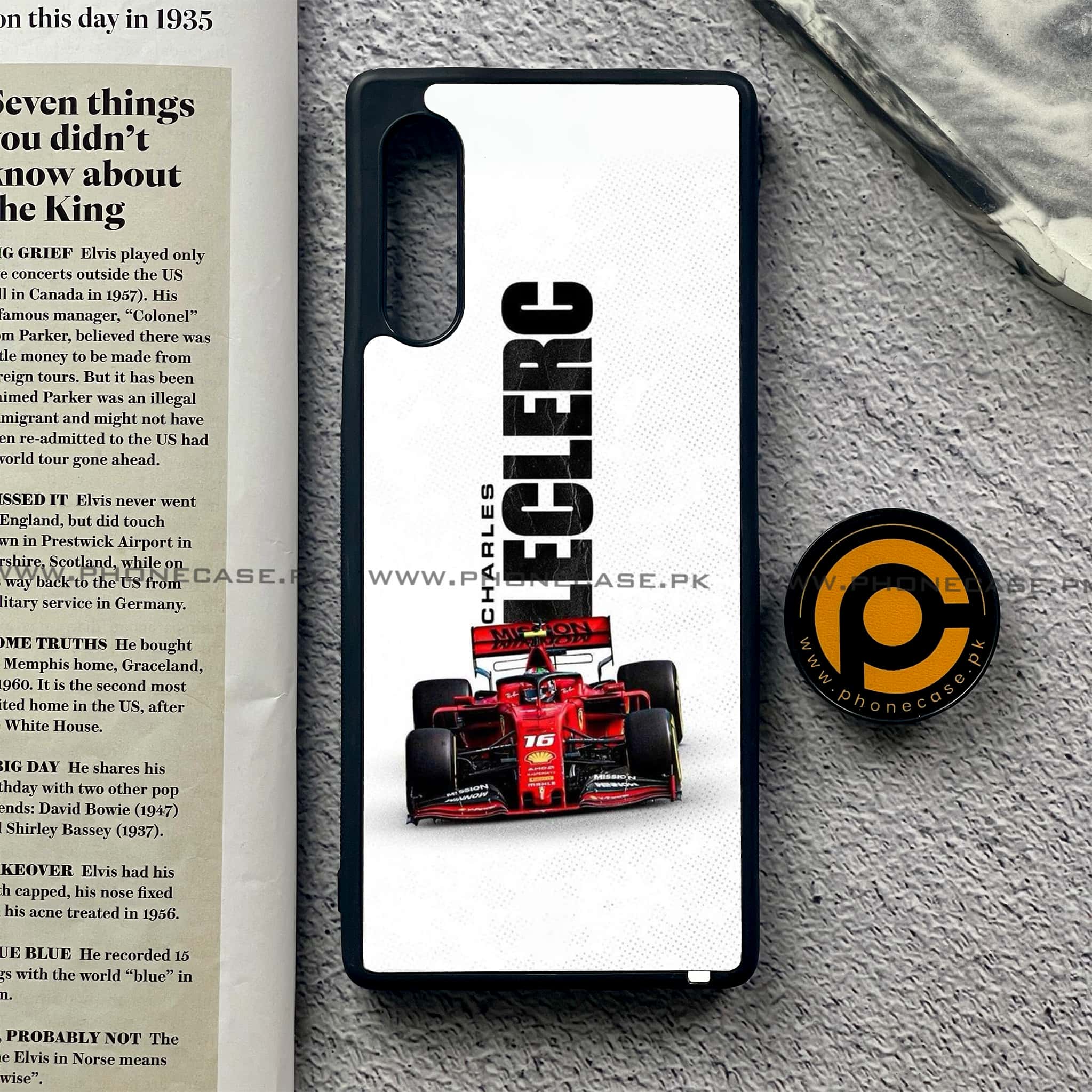 LG Velvet - Formula 1 Design - Premium Printed Glass soft Bumper shock Proof Case