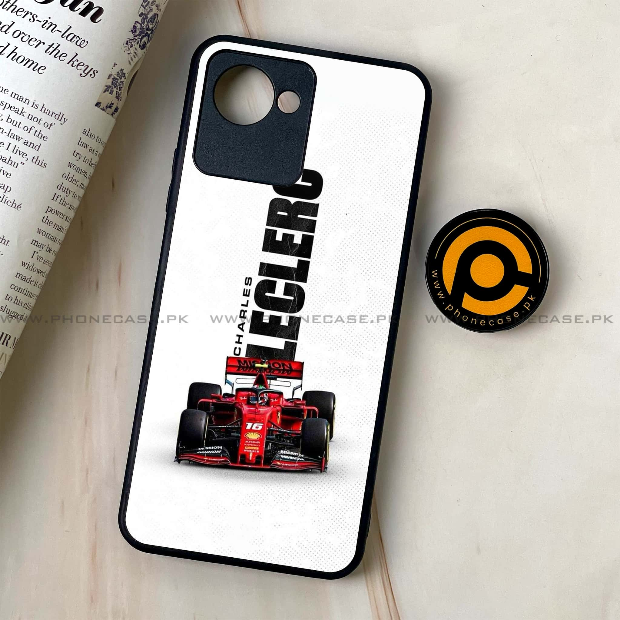 Realme C30 - Formula 1 Design Series - Premium Printed Glass soft Bumper shock Proof Case