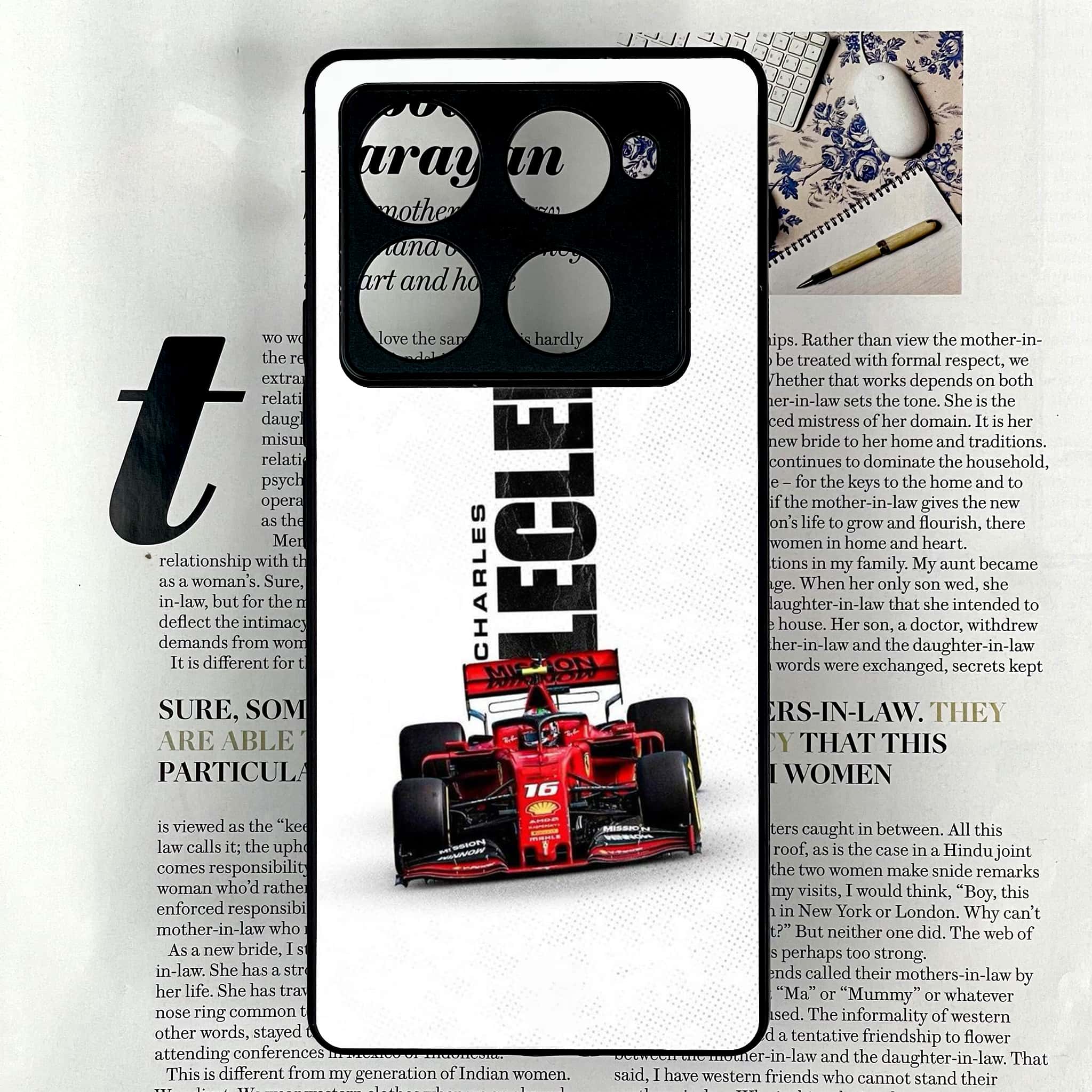 Infinix Note 40 Pro Plus - Formula 1 Design Series - Premium Metal Printed soft Bumper shock Proof Case