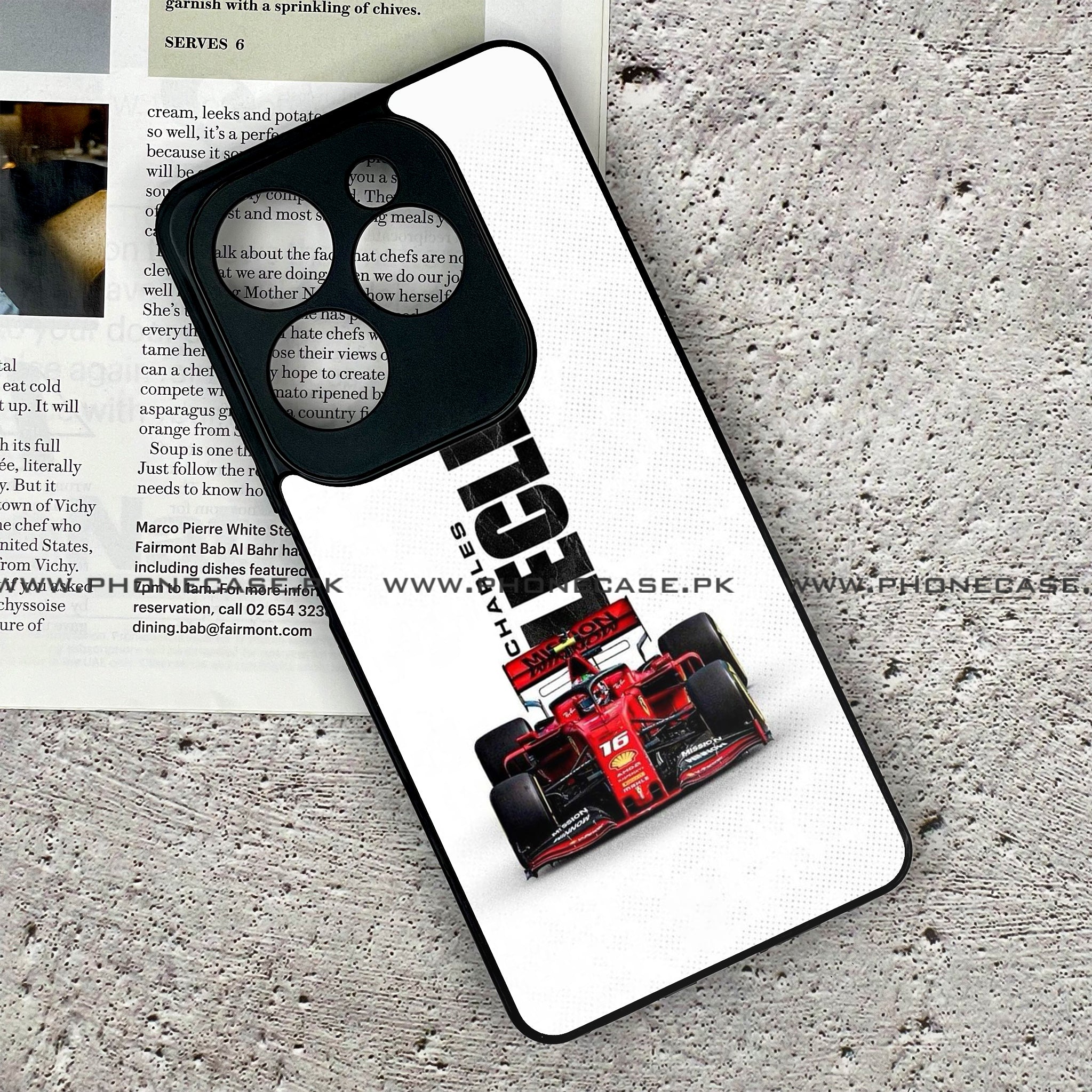 Tecno Spark 20 Pro - Formula 1 Design - Premium Printed Glass soft Bumper shock Proof Case