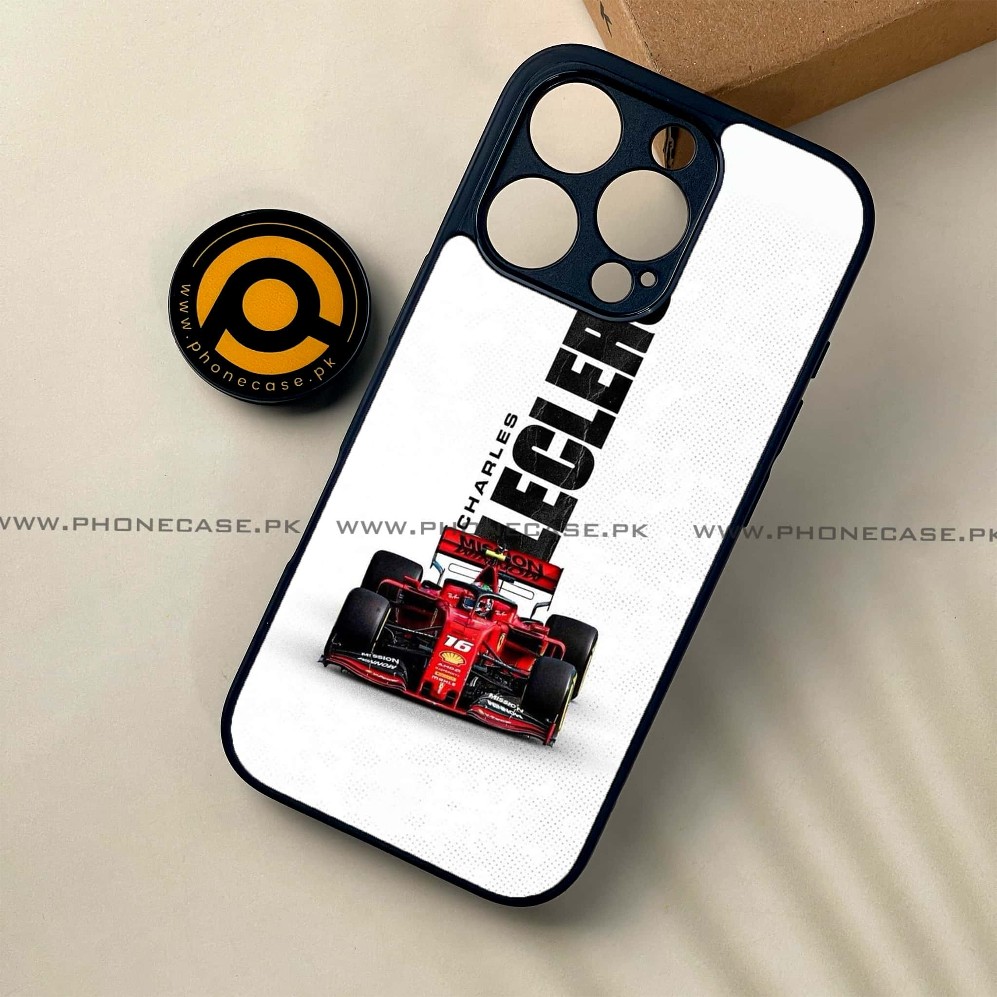 iPhone 16 Pro - Formula 1 Design - Premium Printed Glass soft Bumper shock Proof Case