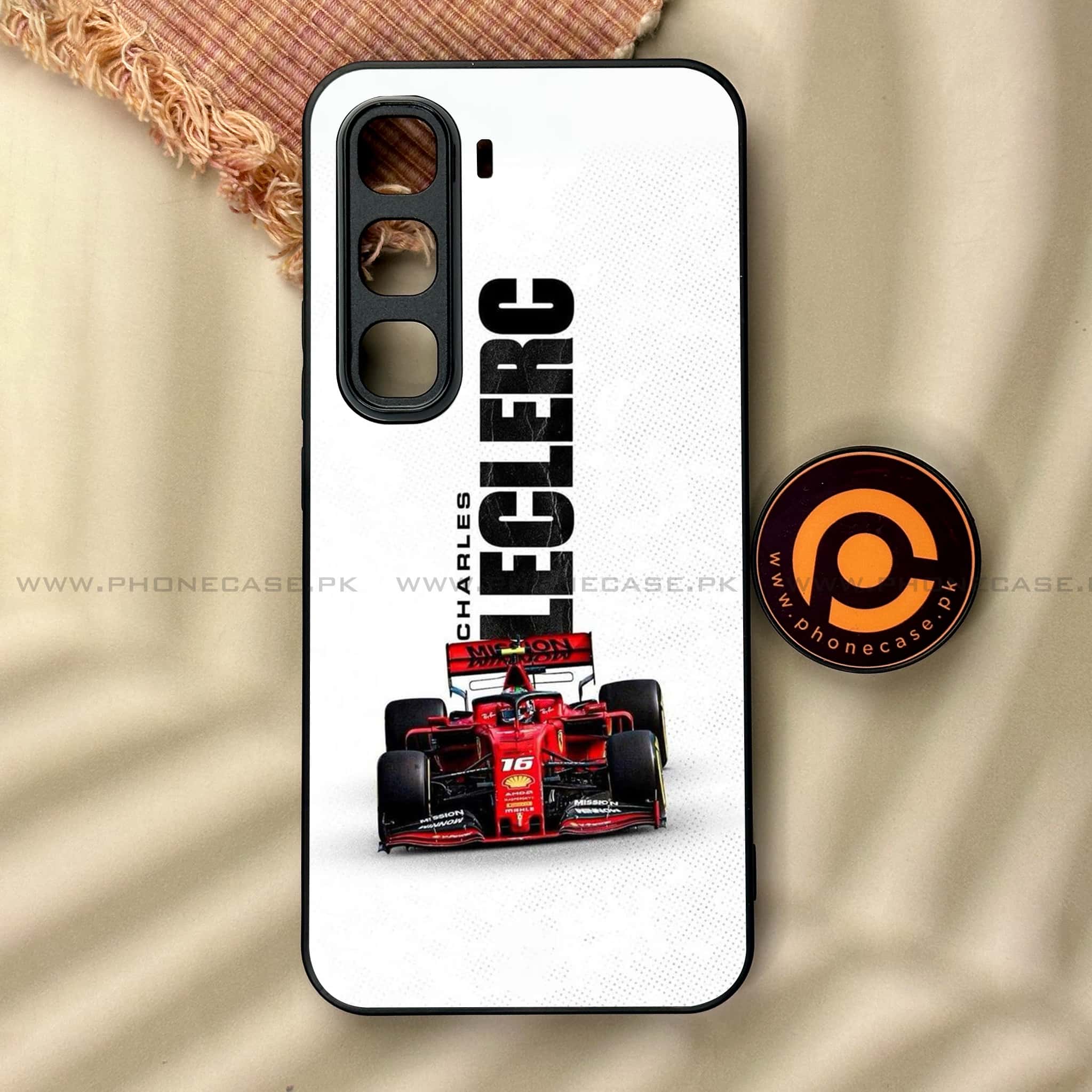 Infinix Hot 60 Pro - Formula 1 Design Series - Premium Metal Printed soft Bumper shock Proof Case
