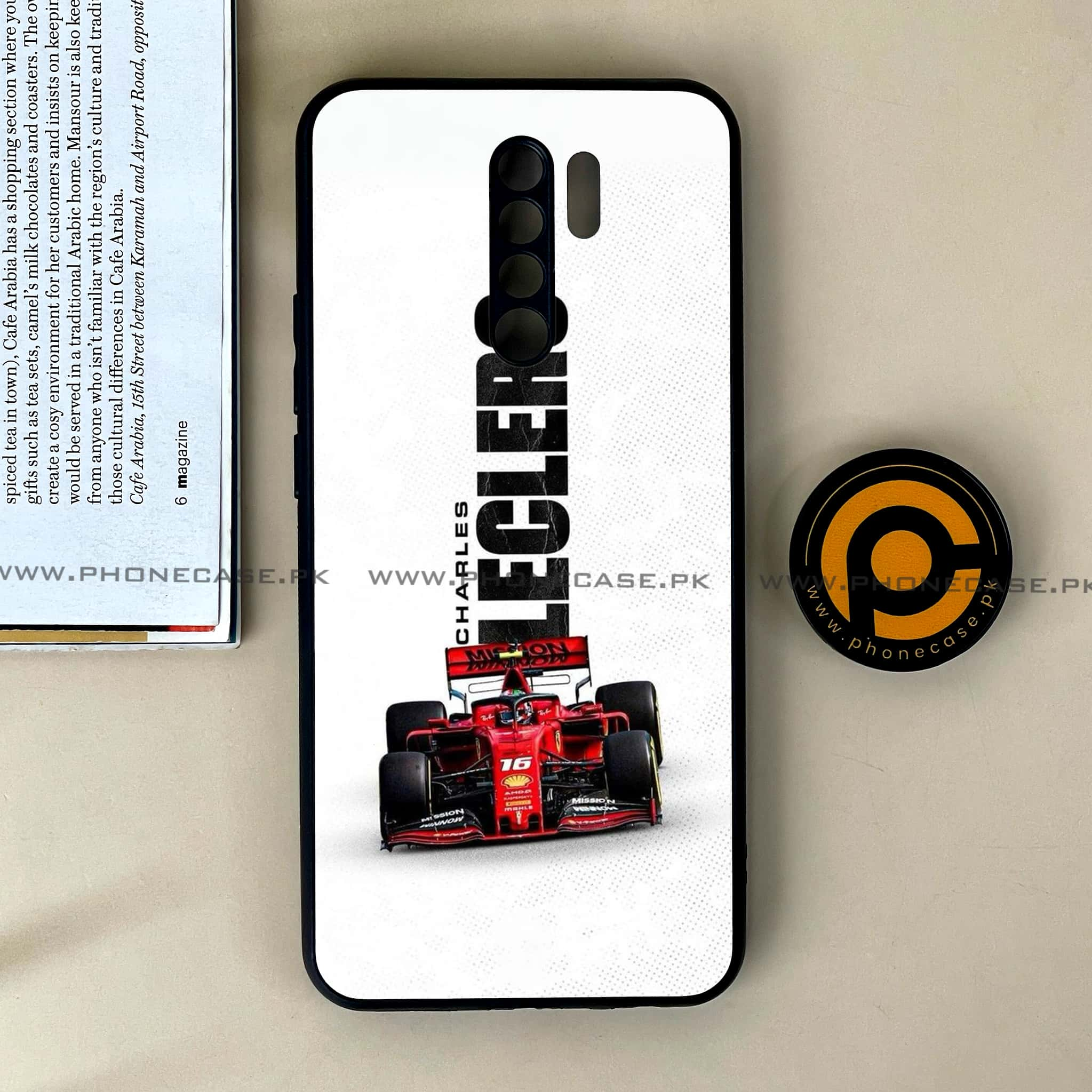 Xiaomi Redmi 9 - Formula 1 Design Series - Premium Printed Glass soft Bumper shock Proof Case