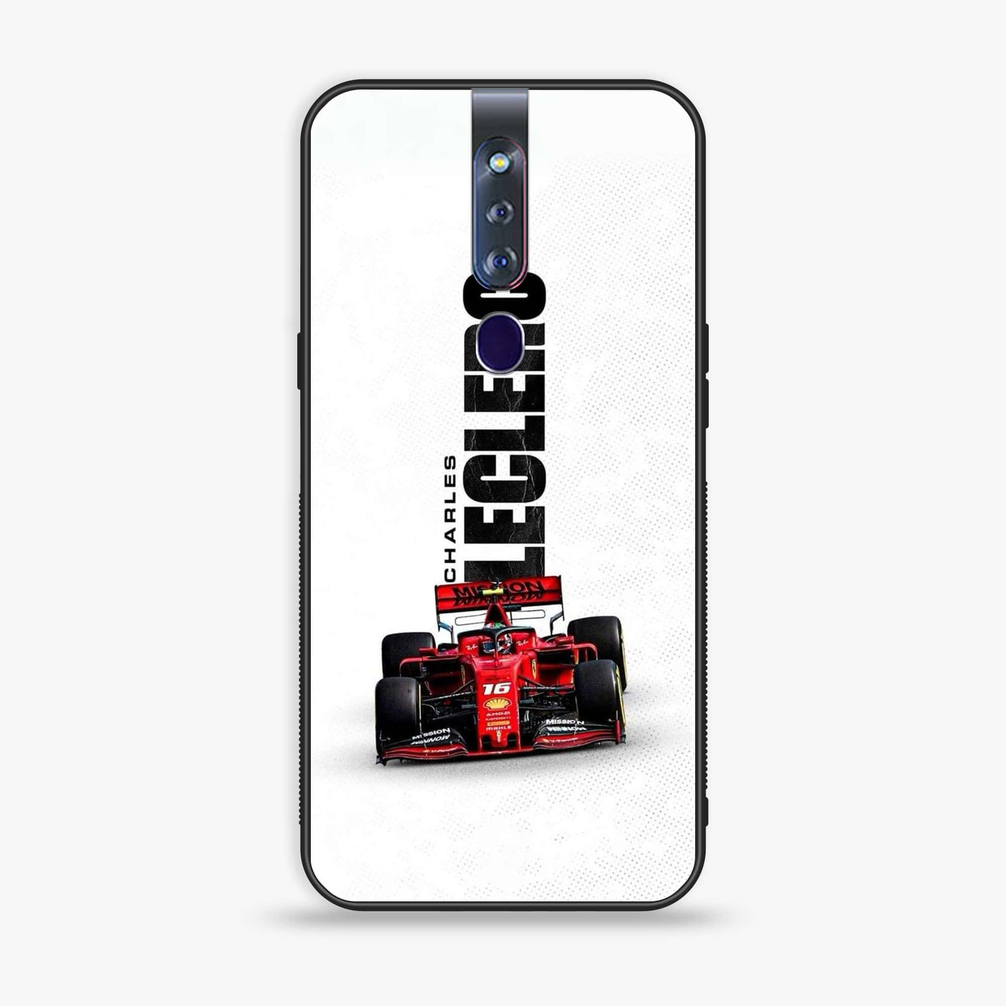 Oppo F11 Pro  Formula 1 Design Series Premium Printed Glass soft Bumper shock Proof Case