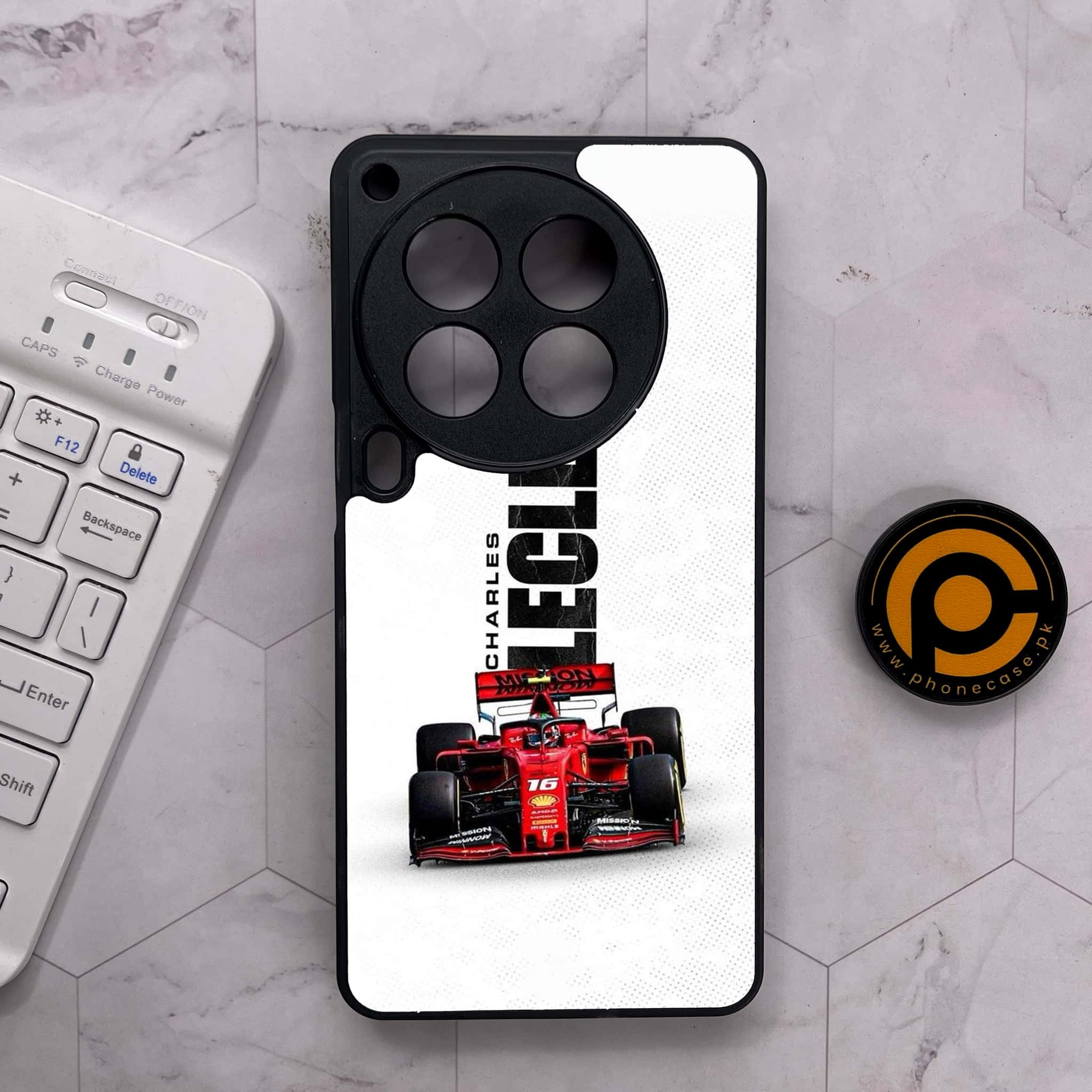 Tecno Camon 30 Premier - Formula 1 Design Series - Premium Metal Printed soft Bumper shock Proof Case