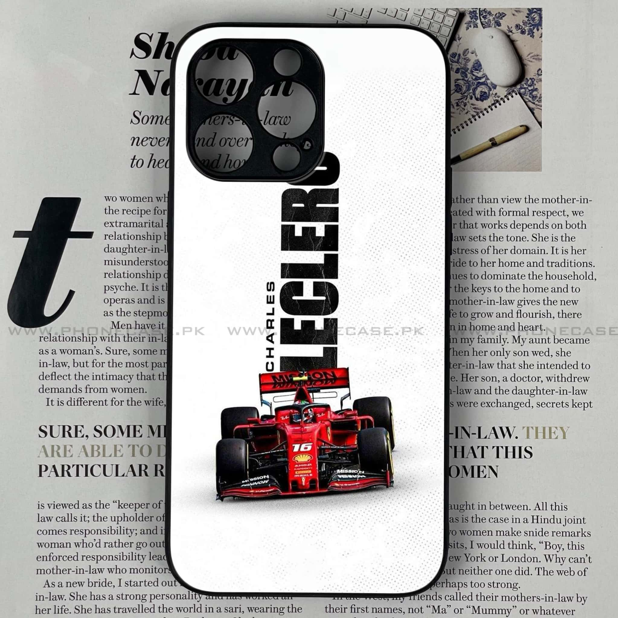 iPhone 16 Pro Max - Formula 1 Design - Premium Printed Glass soft Bumper shock Proof Case