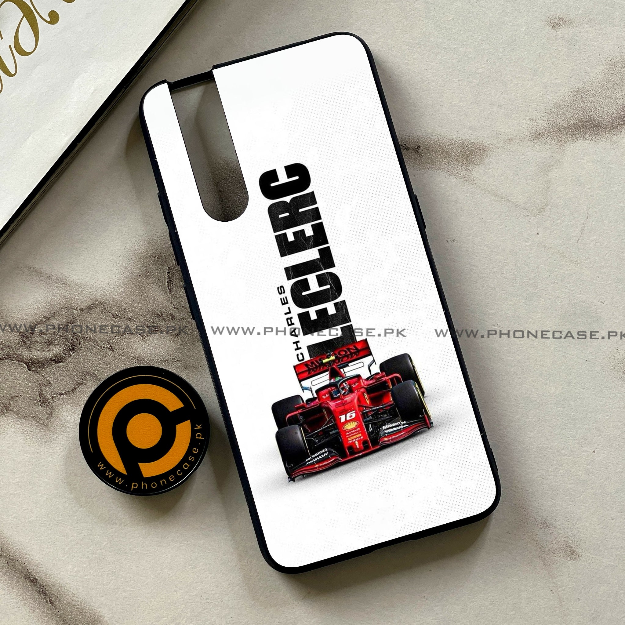 Vivo V15 Pro - Formula 1 Design - Premium Printed Glass soft Bumper shock Proof Case