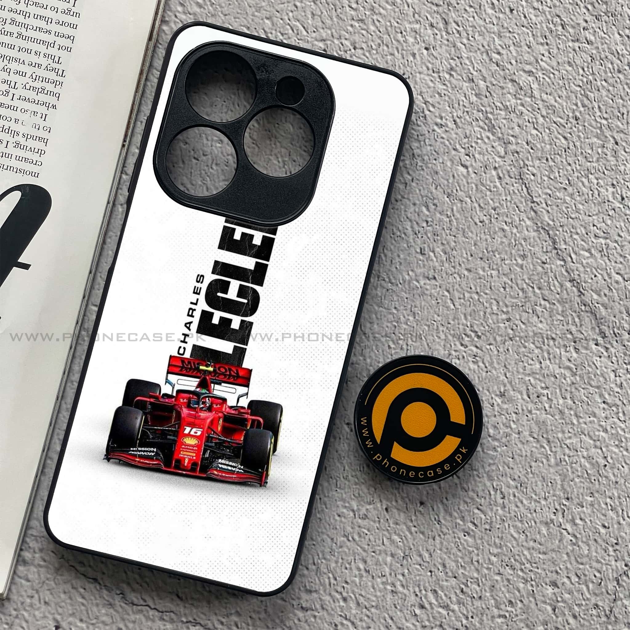 Infinix Smart 8 - Formula 1 Design Series - Premium Metal Printed soft Bumper shock Proof Case